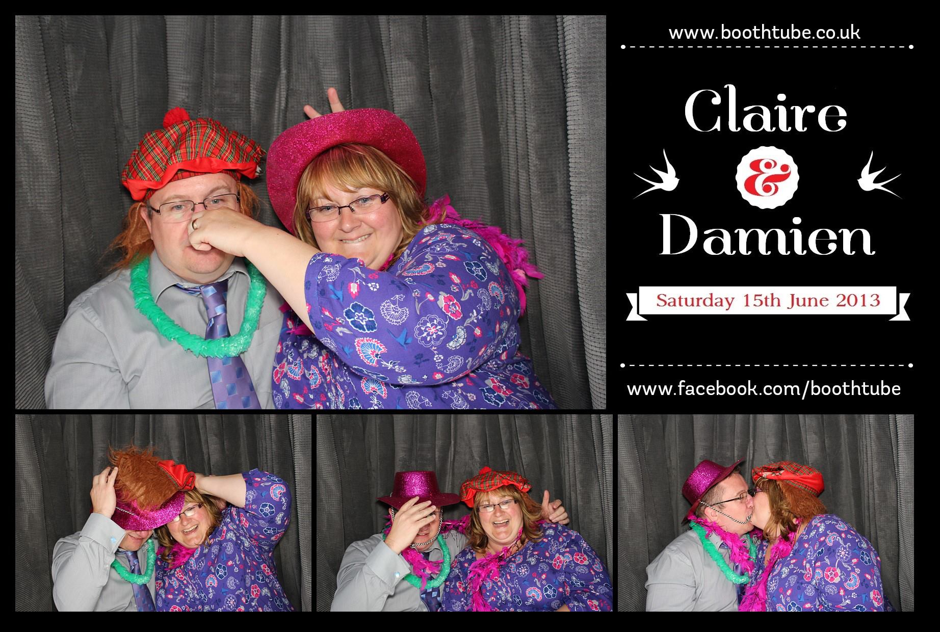 Claire & Damien | View more photos from the event at gallery.boothtube.co.uk/u/BoothtubeLtd/Claire-Damien