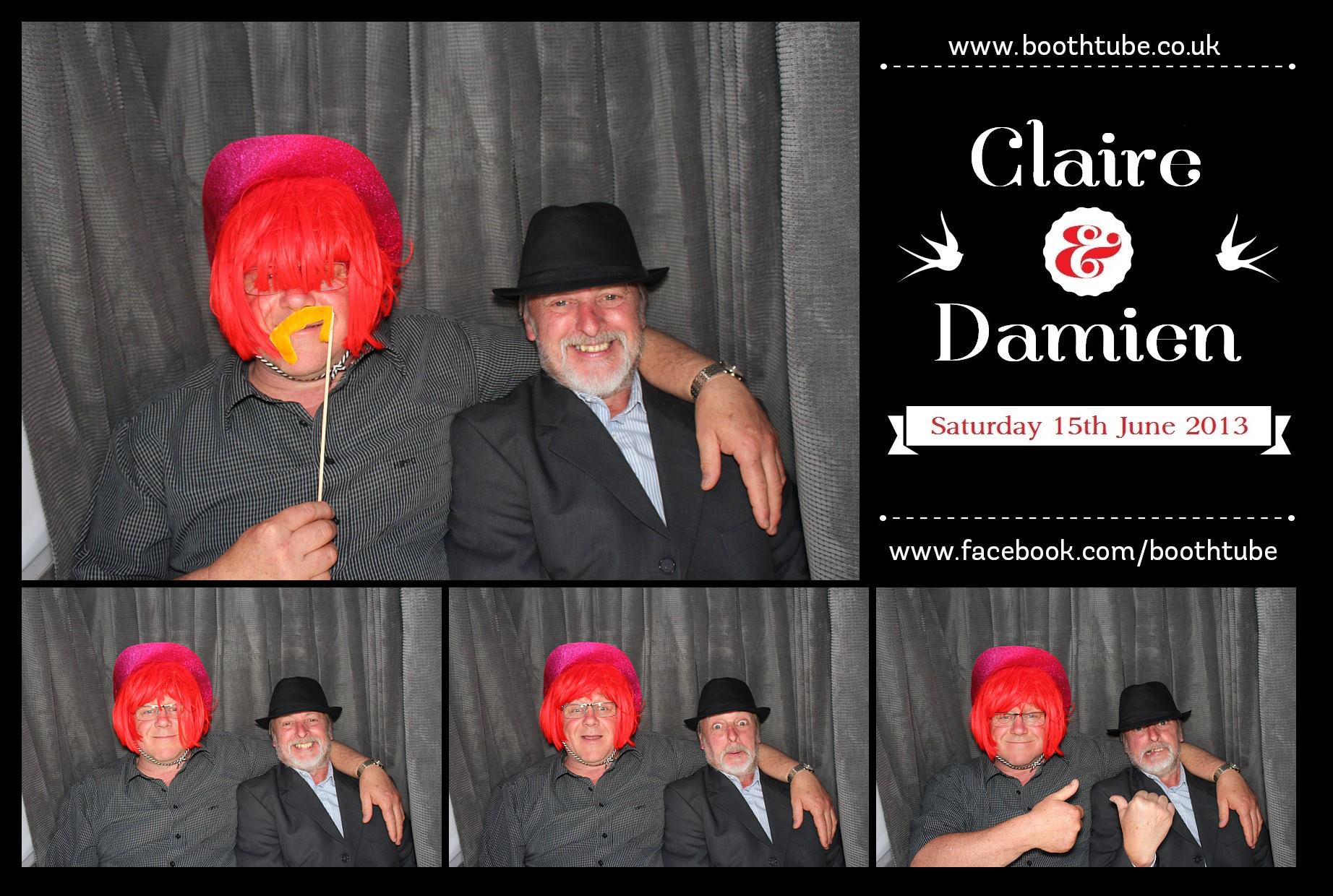 Claire & Damien | View more photos from the event at gallery.boothtube.co.uk/u/BoothtubeLtd/Claire-Damien