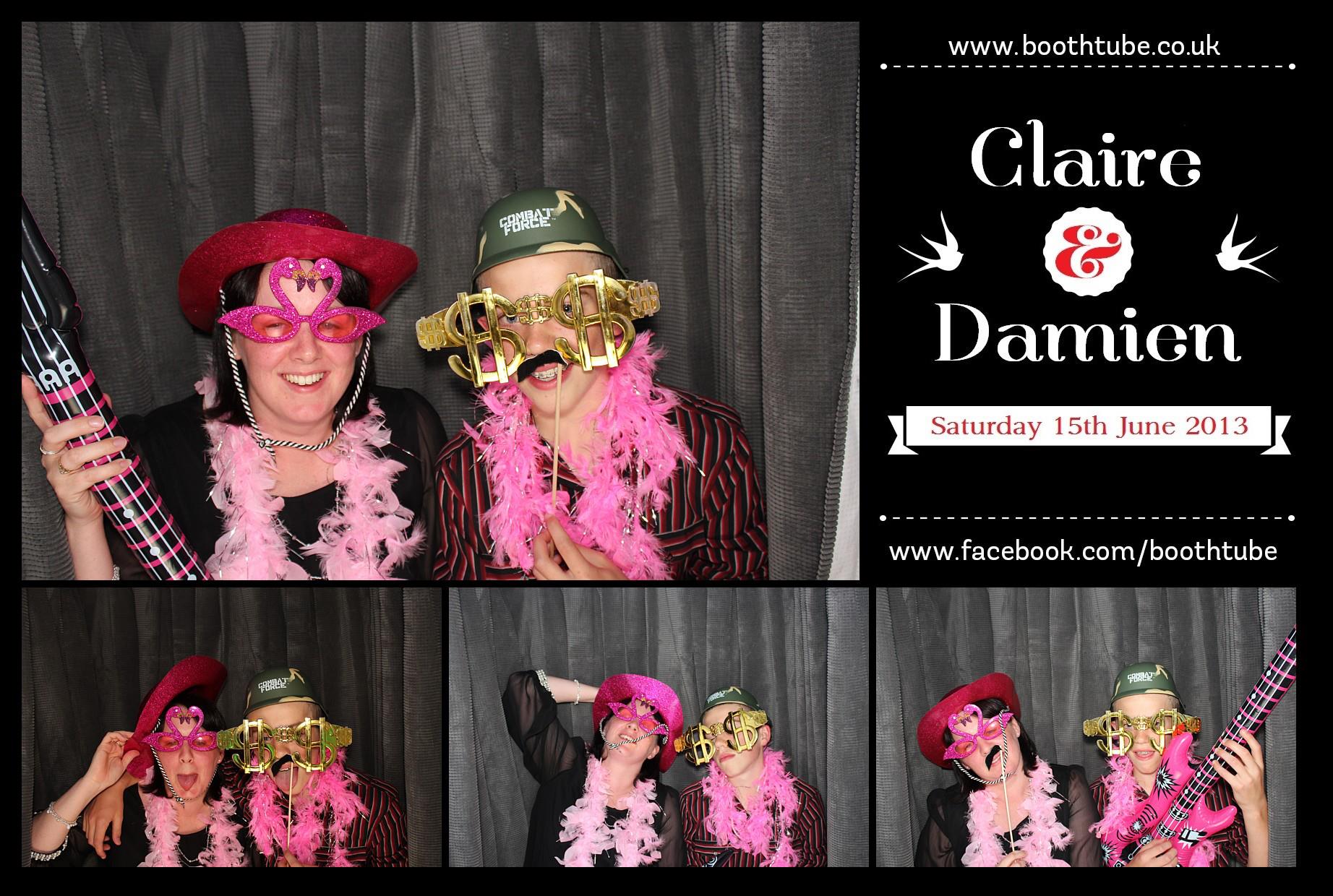 Claire & Damien | View more photos from the event at gallery.boothtube.co.uk/u/BoothtubeLtd/Claire-Damien