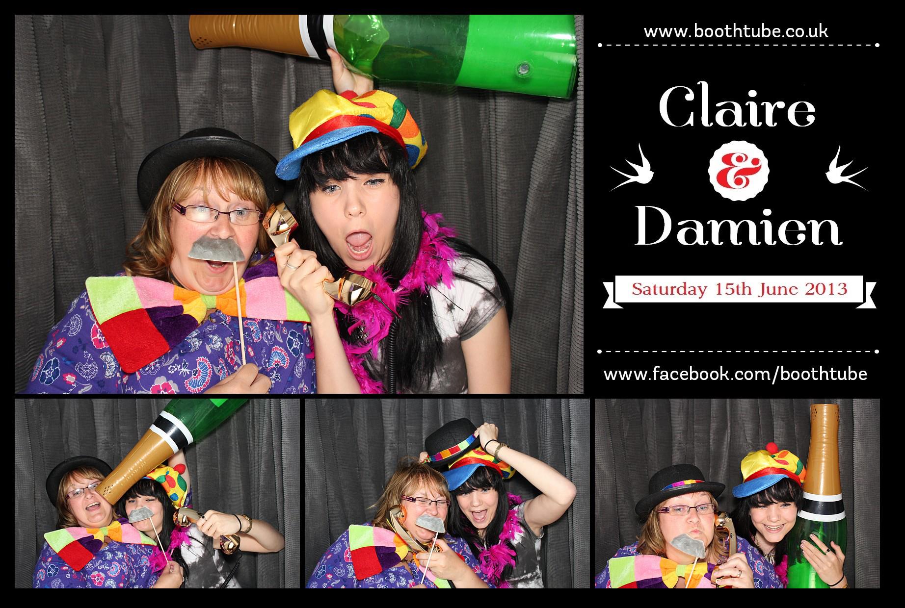 Claire & Damien | View more photos from the event at gallery.boothtube.co.uk/u/BoothtubeLtd/Claire-Damien