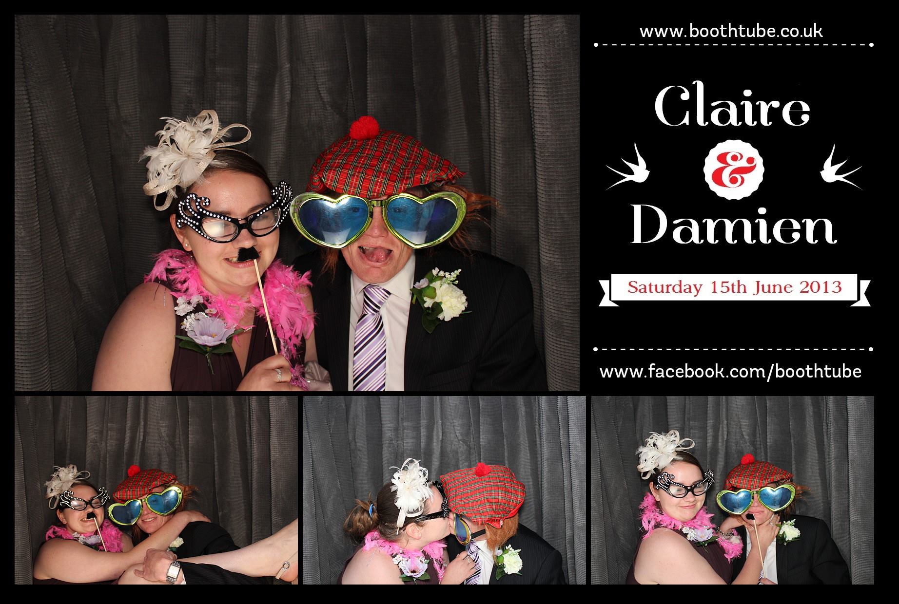 Claire & Damien | View more photos from the event at gallery.boothtube.co.uk/u/BoothtubeLtd/Claire-Damien