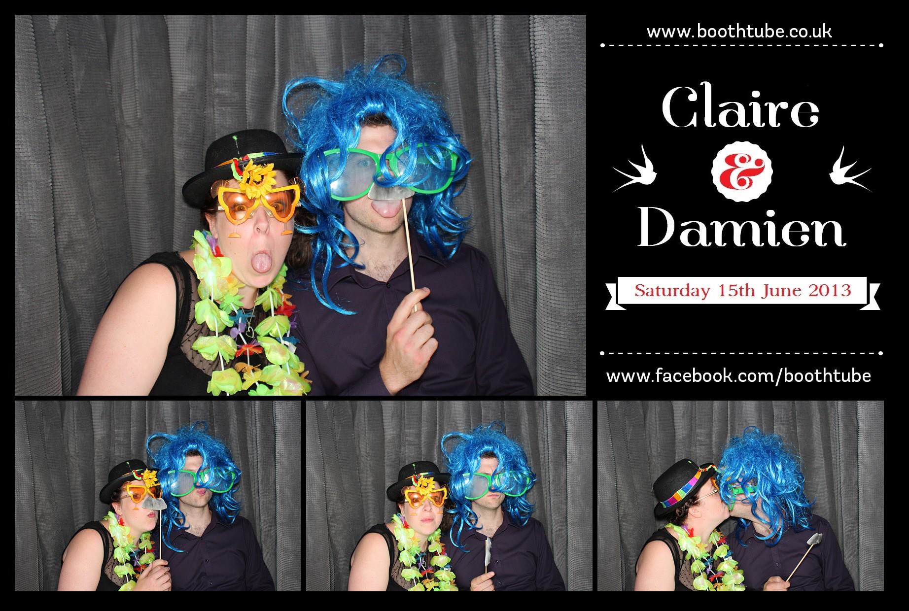 Claire & Damien | View more photos from the event at gallery.boothtube.co.uk/u/BoothtubeLtd/Claire-Damien