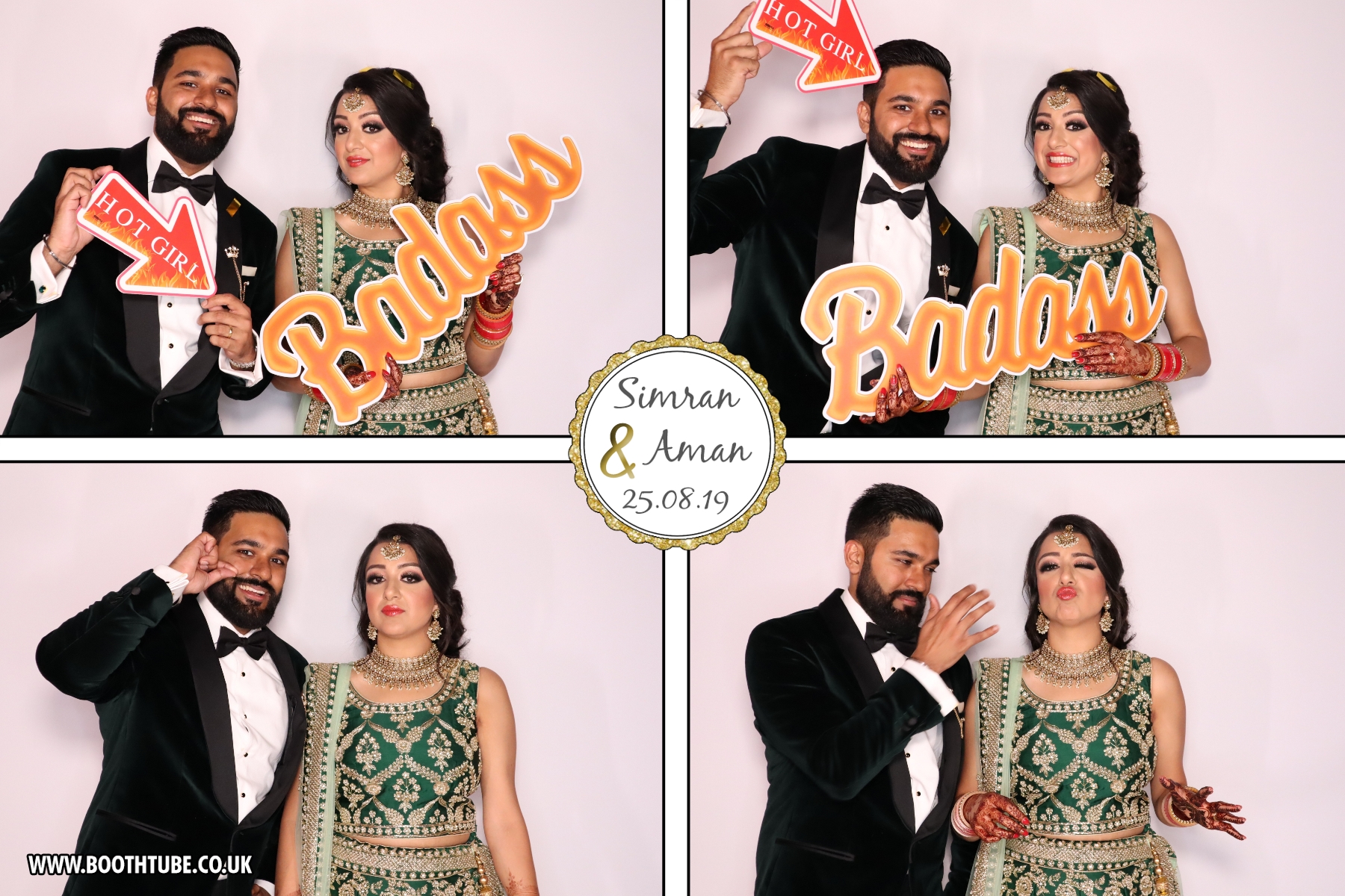 Simran & Aman | View more photos from the event at gallery.boothtube.co.uk/u/BoothtubeLtd/Simran-Aman