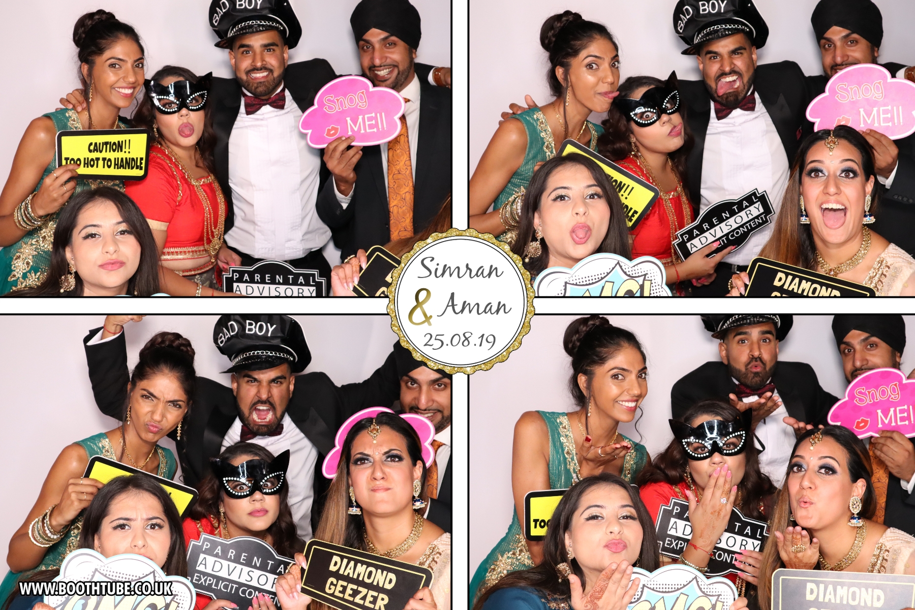 Simran & Aman | View more photos from the event at gallery.boothtube.co.uk/u/BoothtubeLtd/Simran-Aman
