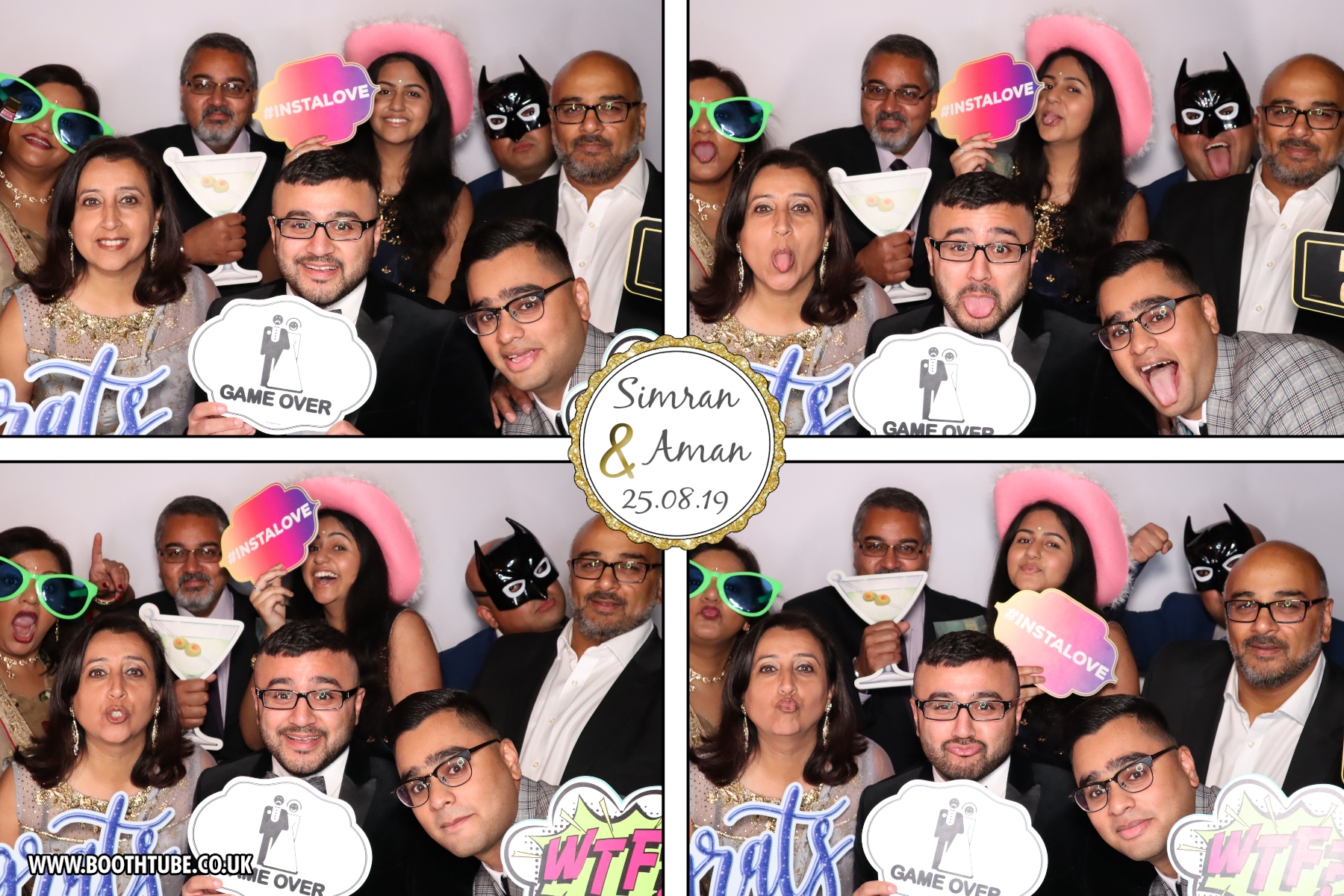Simran & Aman | View more photos from the event at gallery.boothtube.co.uk/u/BoothtubeLtd/Simran-Aman
