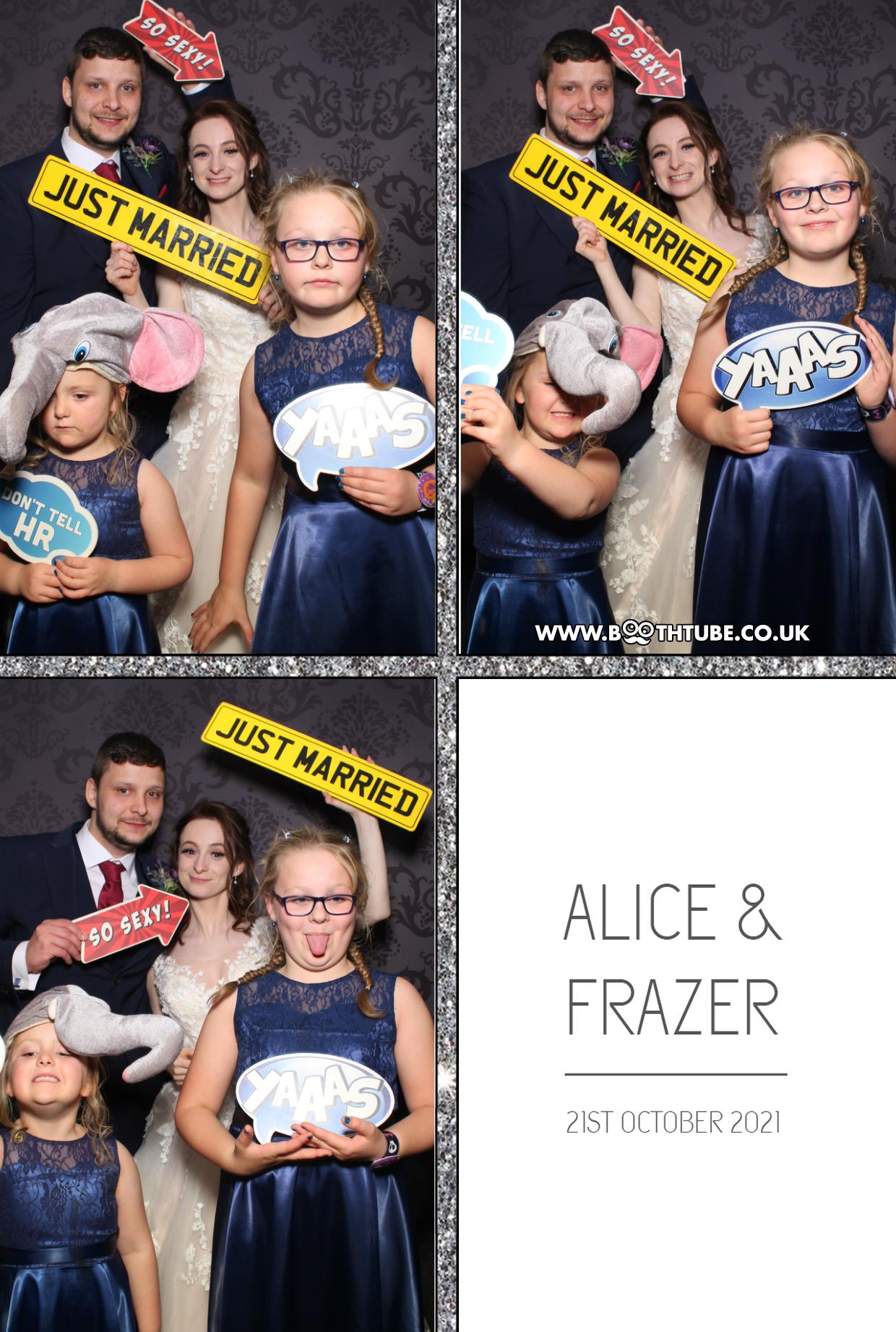 Alice and Frazer | View more photos from the event at gallery.boothtube.co.uk/u/BoothtubeLtd/Alice-and-Frazer
