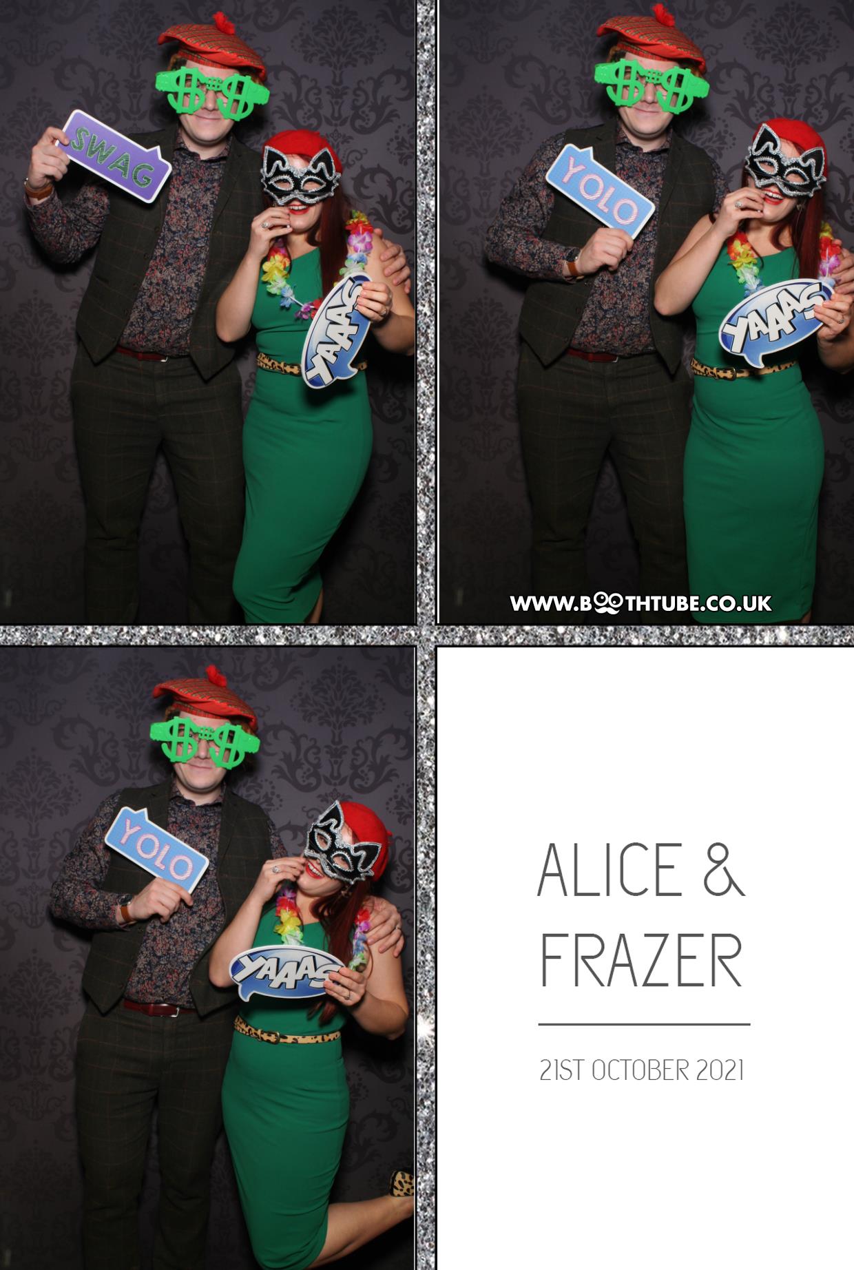 Alice and Frazer | View more photos from the event at gallery.boothtube.co.uk/u/BoothtubeLtd/Alice-and-Frazer