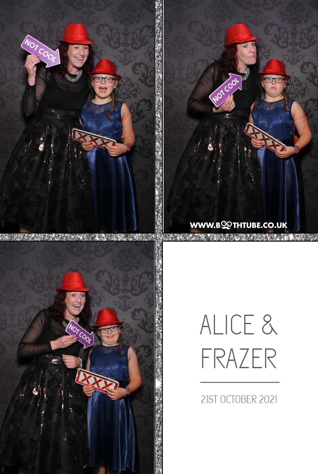 Alice and Frazer | View more photos from the event at gallery.boothtube.co.uk/u/BoothtubeLtd/Alice-and-Frazer
