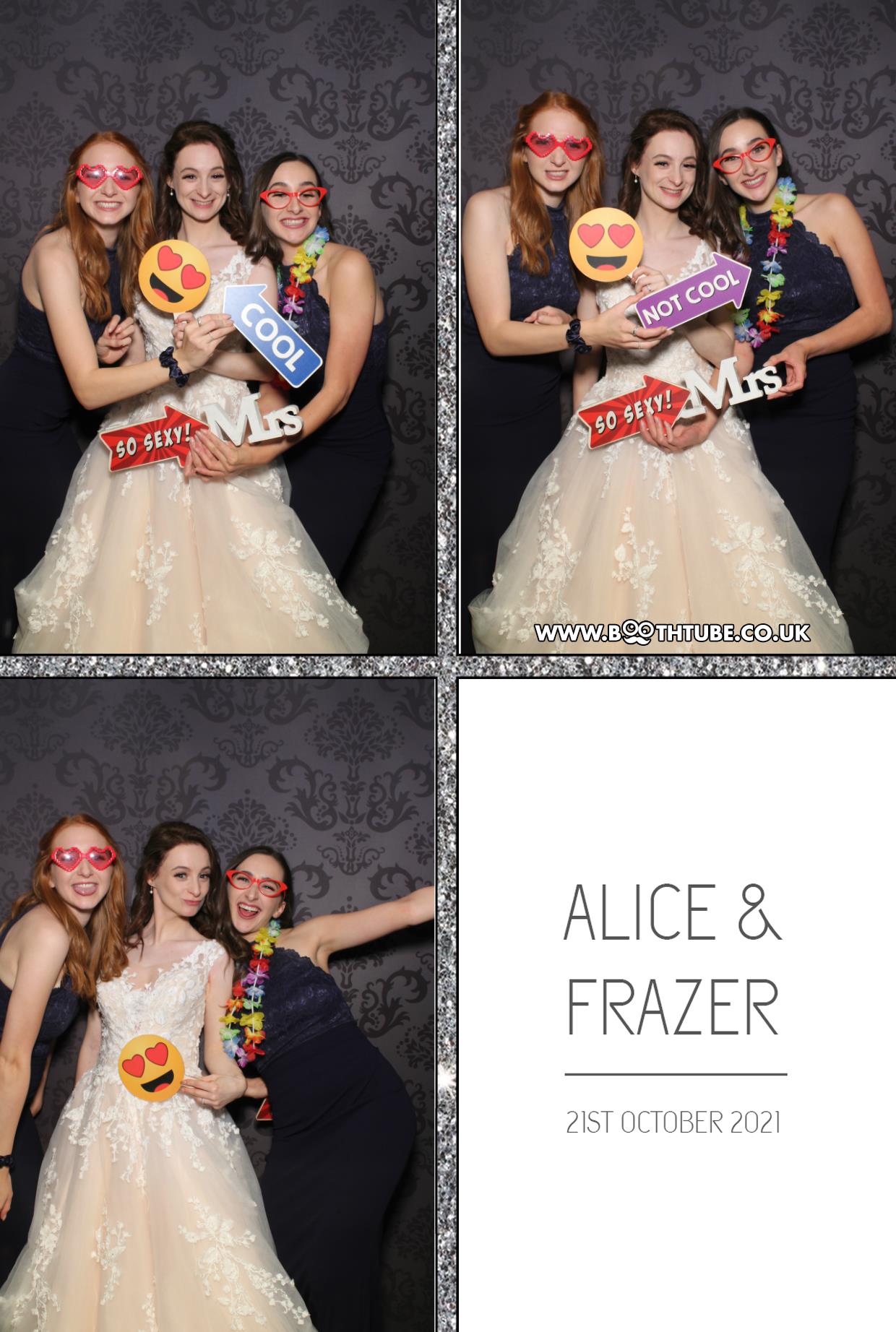 Alice and Frazer | View more photos from the event at gallery.boothtube.co.uk/u/BoothtubeLtd/Alice-and-Frazer