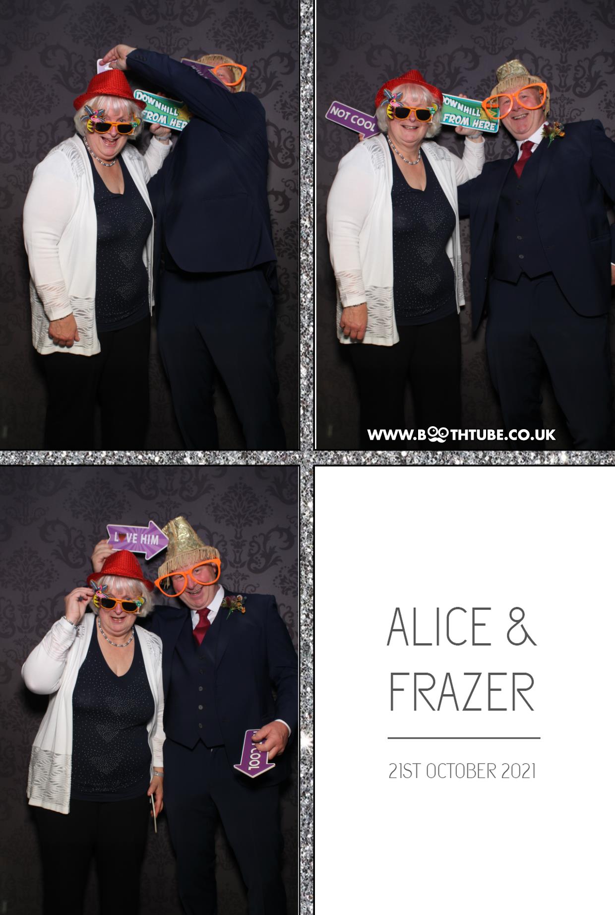 Alice and Frazer | View more photos from the event at gallery.boothtube.co.uk/u/BoothtubeLtd/Alice-and-Frazer