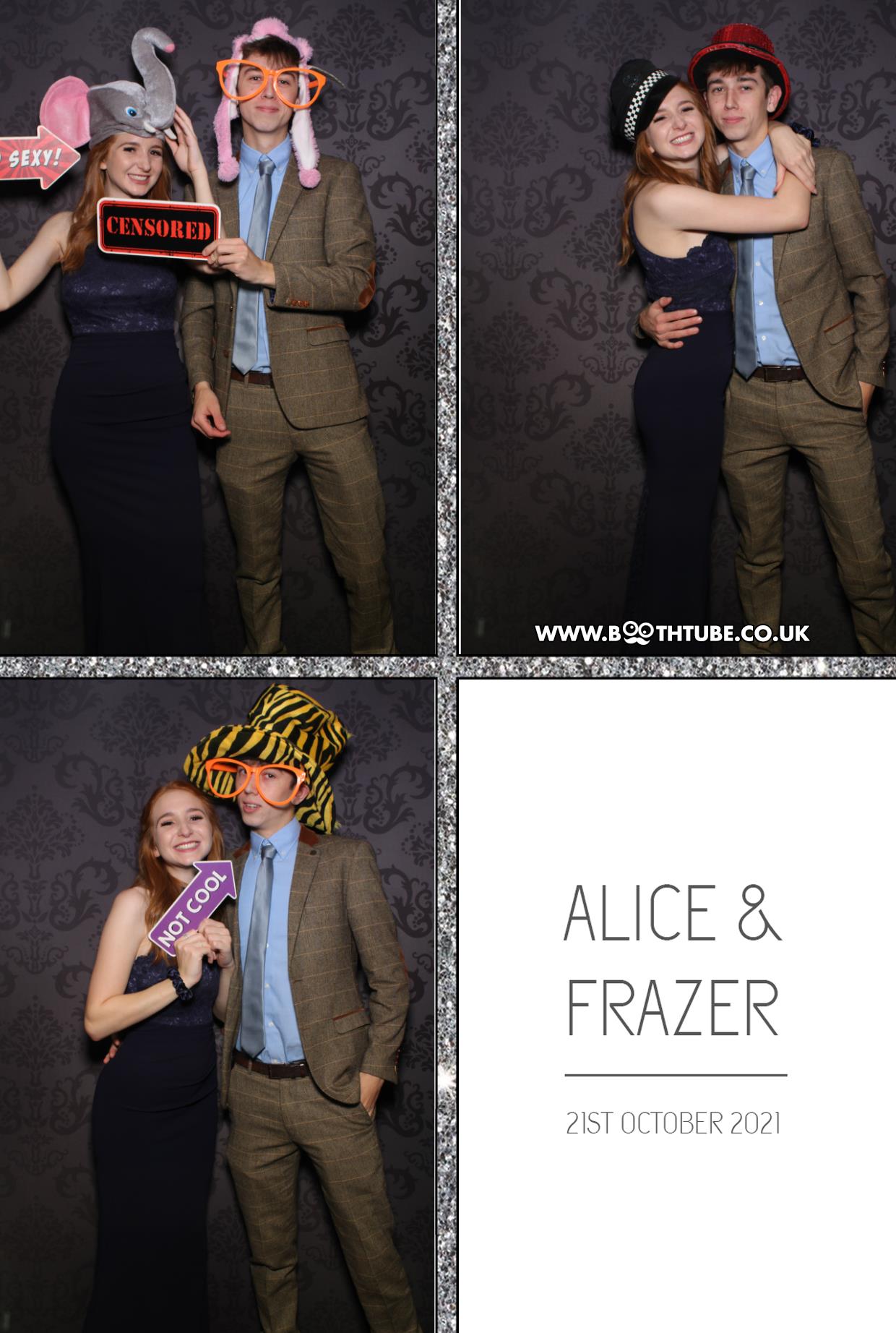Alice and Frazer | View more photos from the event at gallery.boothtube.co.uk/u/BoothtubeLtd/Alice-and-Frazer