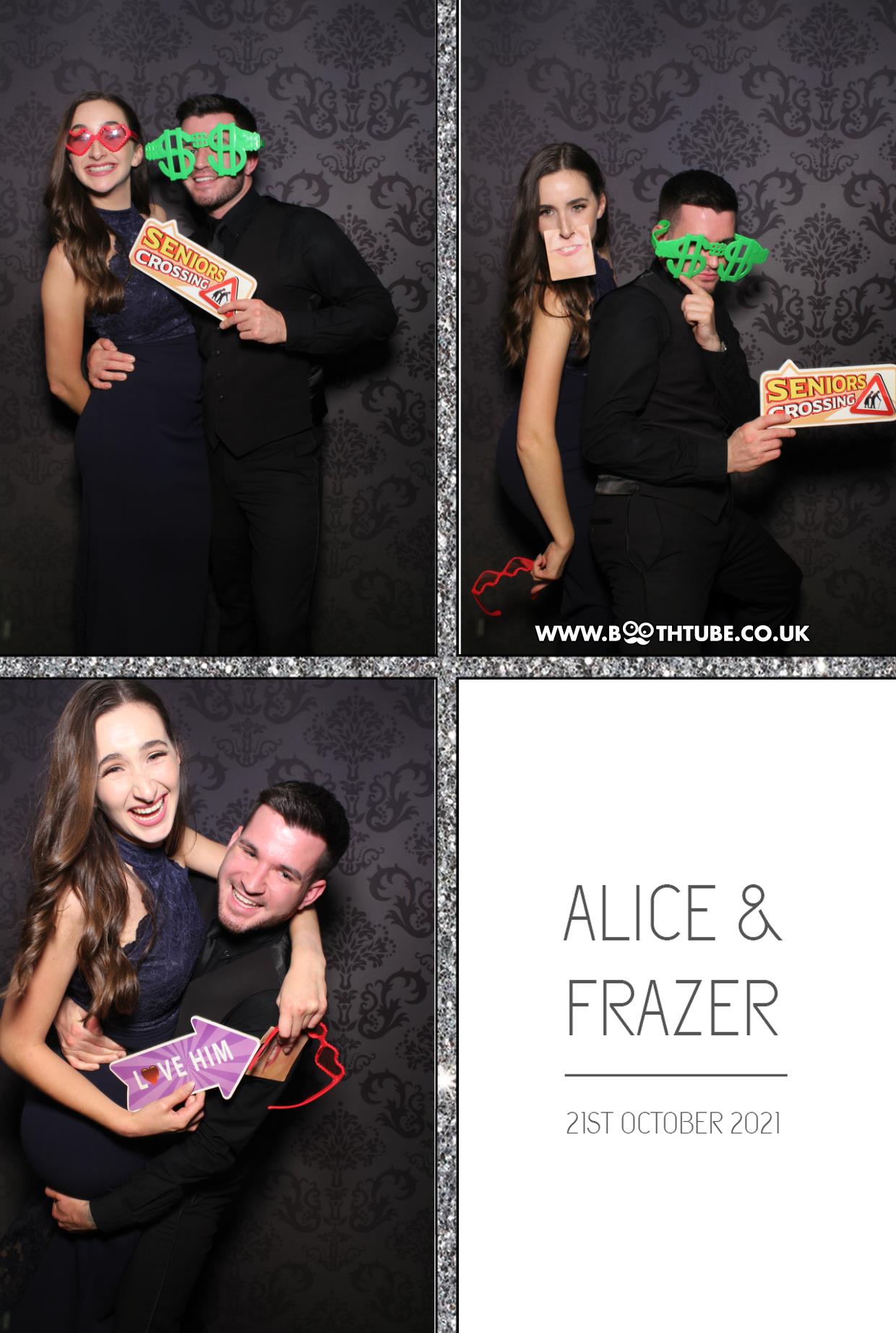 Alice and Frazer | View more photos from the event at gallery.boothtube.co.uk/u/BoothtubeLtd/Alice-and-Frazer