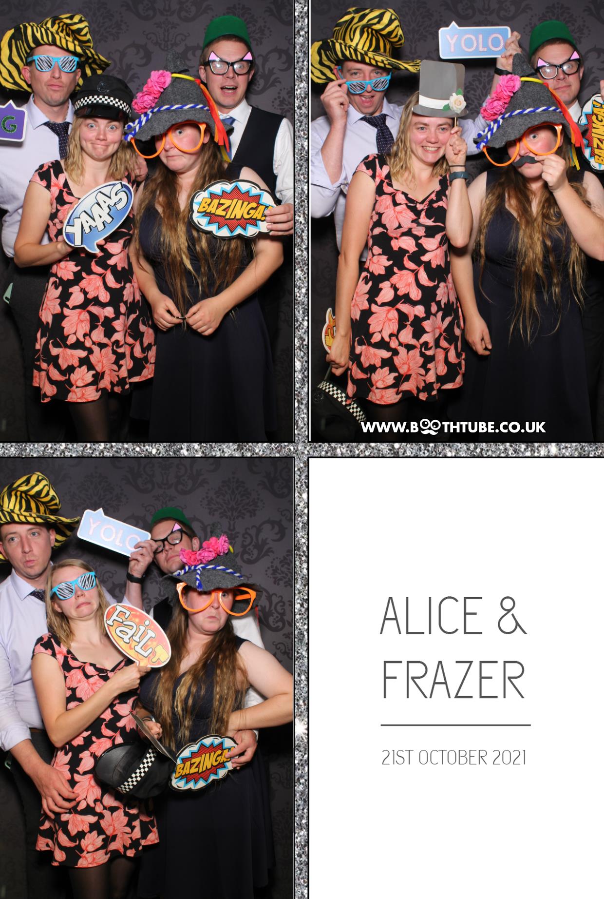 Alice and Frazer | View more photos from the event at gallery.boothtube.co.uk/u/BoothtubeLtd/Alice-and-Frazer