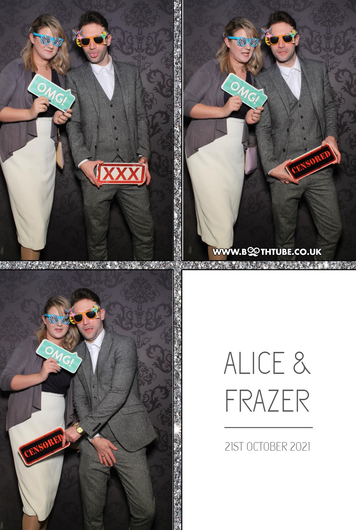 Alice and Frazer | View more photos from the event at gallery.boothtube.co.uk/u/BoothtubeLtd/Alice-and-Frazer