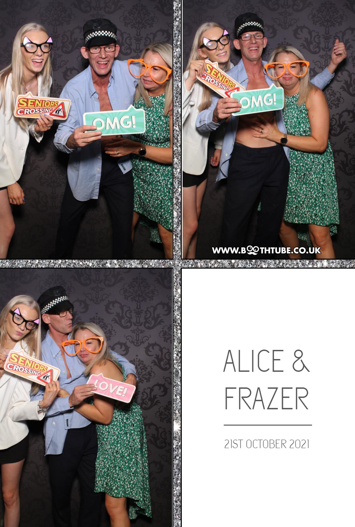 Alice and Frazer | View more photos from the event at gallery.boothtube.co.uk/u/BoothtubeLtd/Alice-and-Frazer