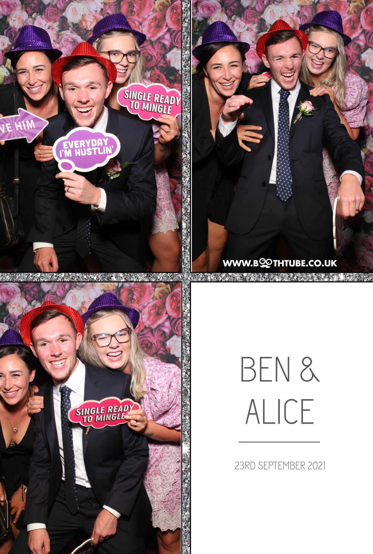 Ben and Alice | View more photos from the event at gallery.boothtube.co.uk/u/BoothtubeLtd/Ben-and-Alice