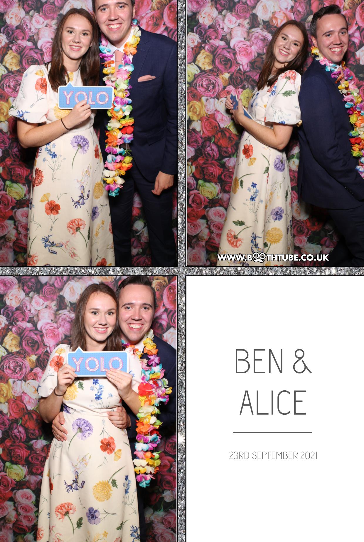 Ben and Alice | View more photos from the event at gallery.boothtube.co.uk/u/BoothtubeLtd/Ben-and-Alice