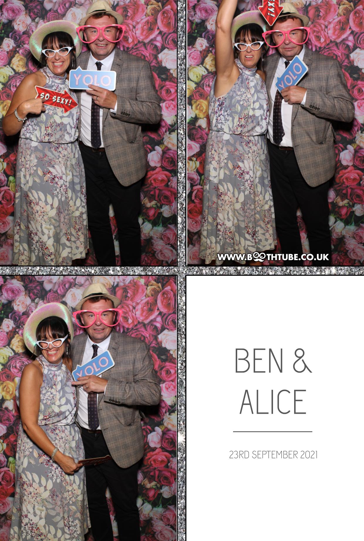 Ben and Alice | View more photos from the event at gallery.boothtube.co.uk/u/BoothtubeLtd/Ben-and-Alice