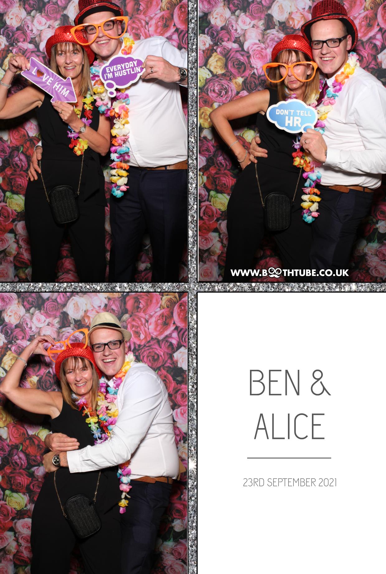 Ben and Alice | View more photos from the event at gallery.boothtube.co.uk/u/BoothtubeLtd/Ben-and-Alice
