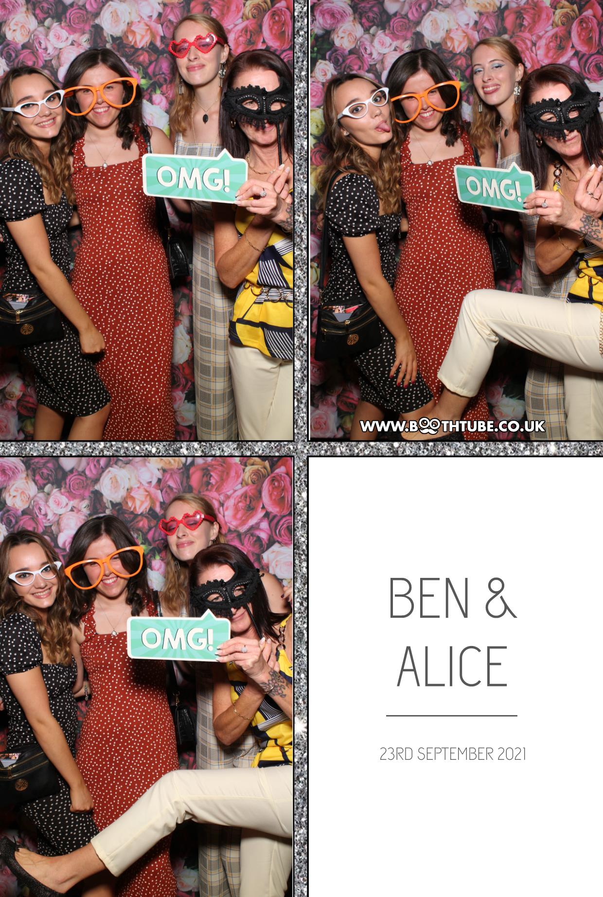 Ben and Alice | View more photos from the event at gallery.boothtube.co.uk/u/BoothtubeLtd/Ben-and-Alice