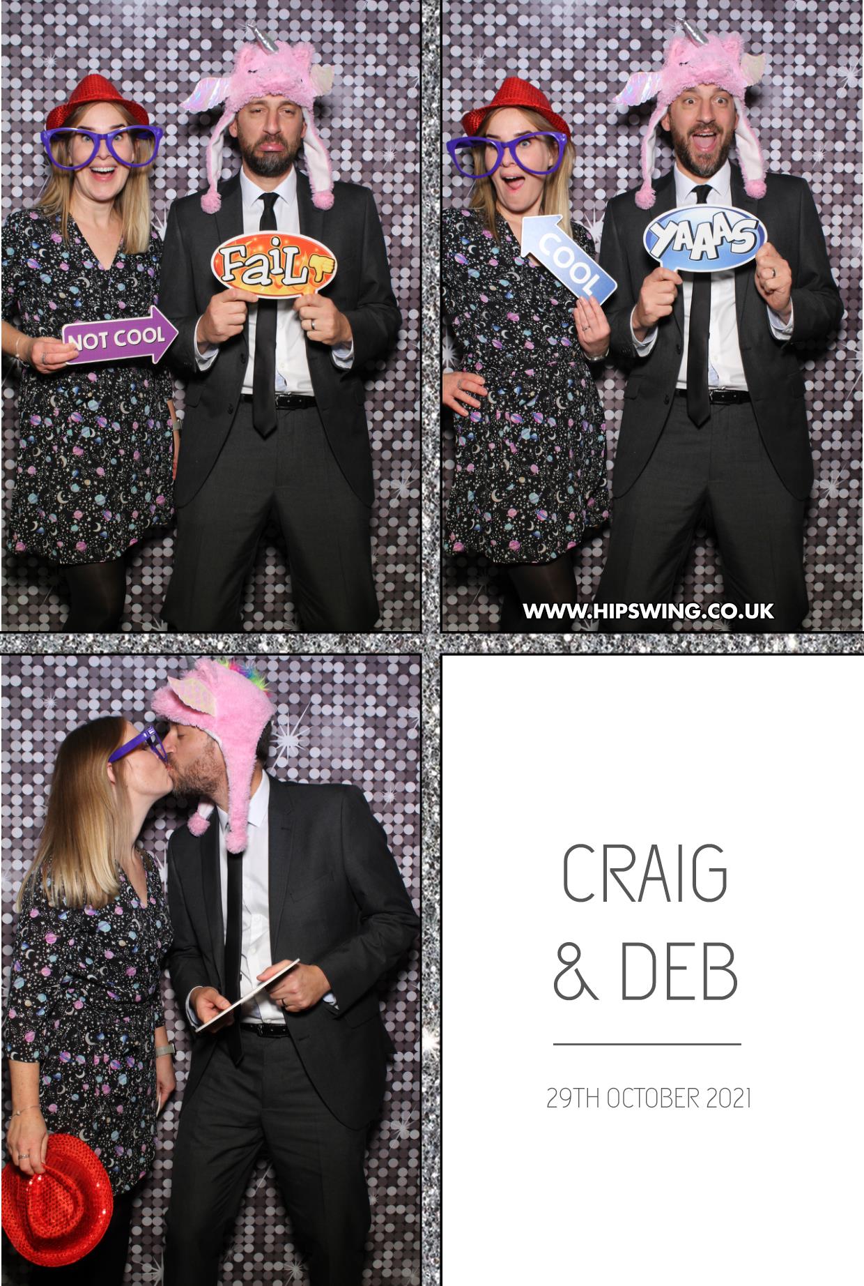 Deborah and Craig | View more photos from the event at gallery.boothtube.co.uk/u/BoothtubeLtd/Deborah-and-Craig