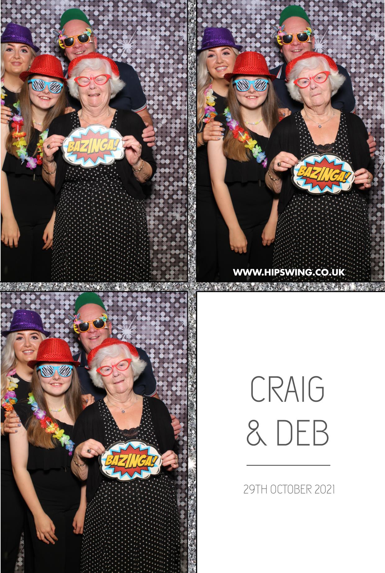 Deborah and Craig | View more photos from the event at gallery.boothtube.co.uk/u/BoothtubeLtd/Deborah-and-Craig