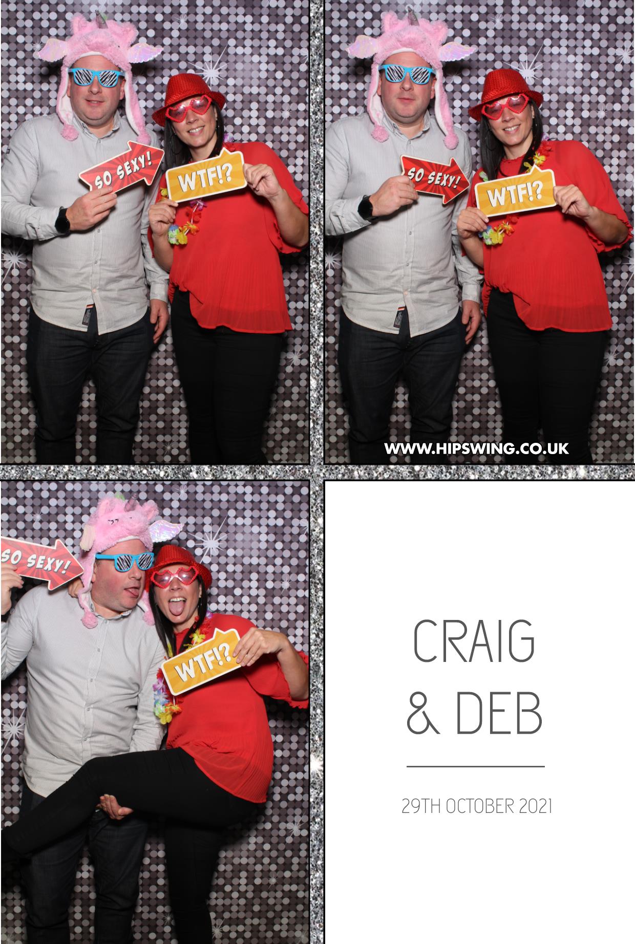 Deborah and Craig | View more photos from the event at gallery.boothtube.co.uk/u/BoothtubeLtd/Deborah-and-Craig