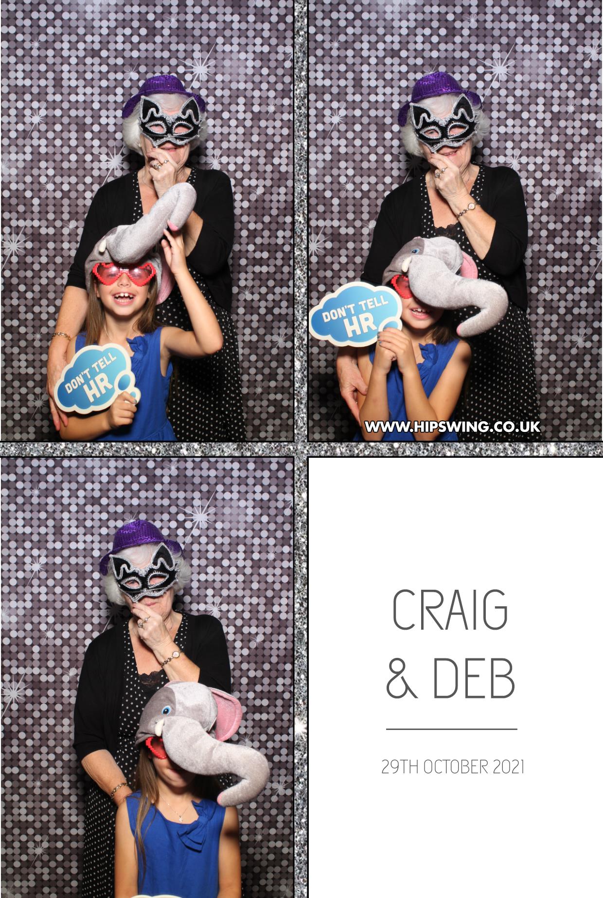 Deborah and Craig | View more photos from the event at gallery.boothtube.co.uk/u/BoothtubeLtd/Deborah-and-Craig