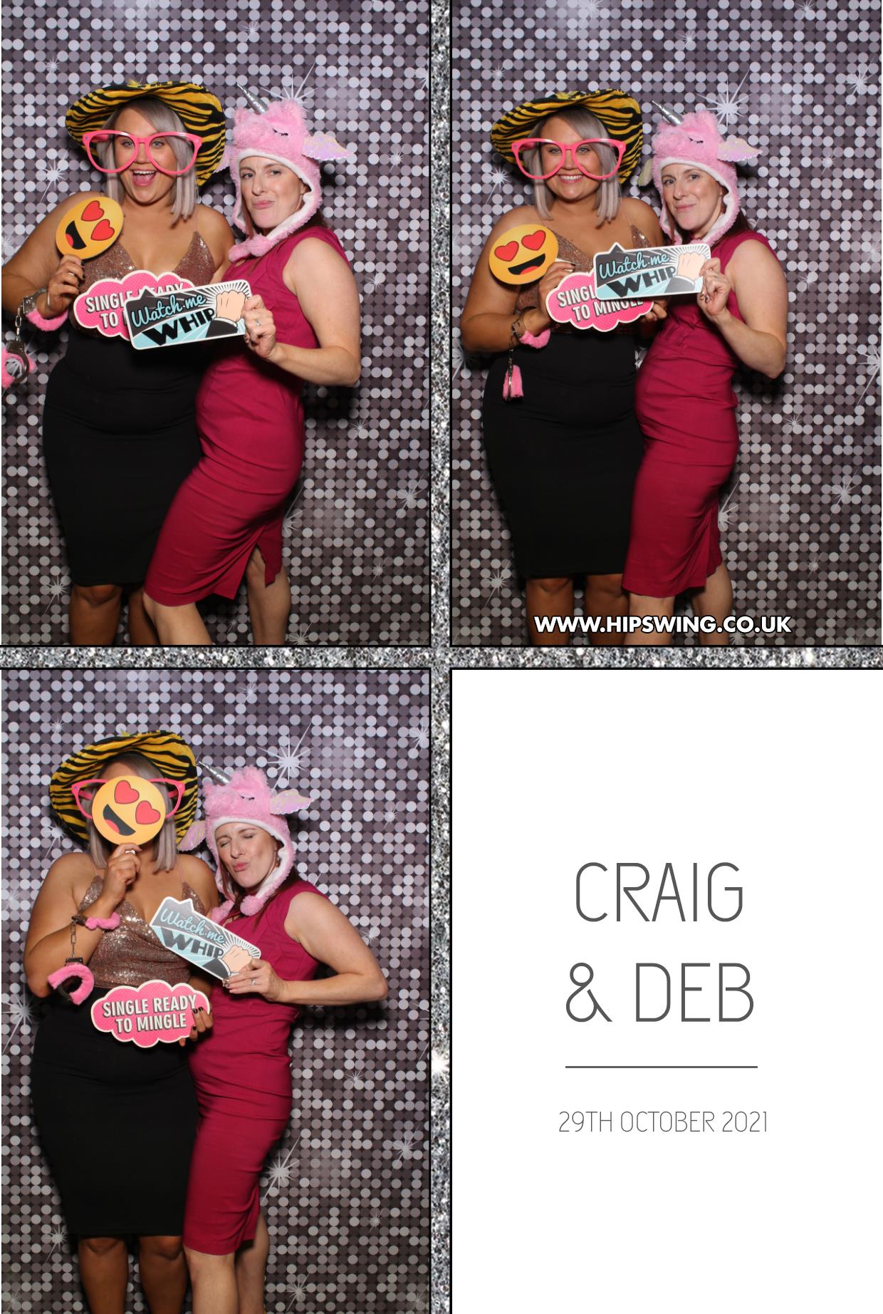 Deborah and Craig | View more photos from the event at gallery.boothtube.co.uk/u/BoothtubeLtd/Deborah-and-Craig