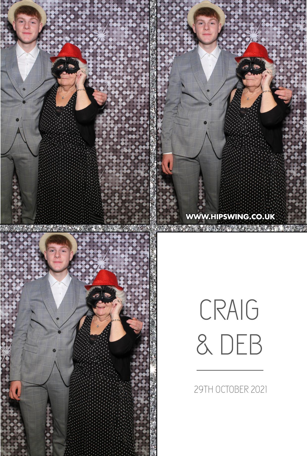 Deborah and Craig | View more photos from the event at gallery.boothtube.co.uk/u/BoothtubeLtd/Deborah-and-Craig