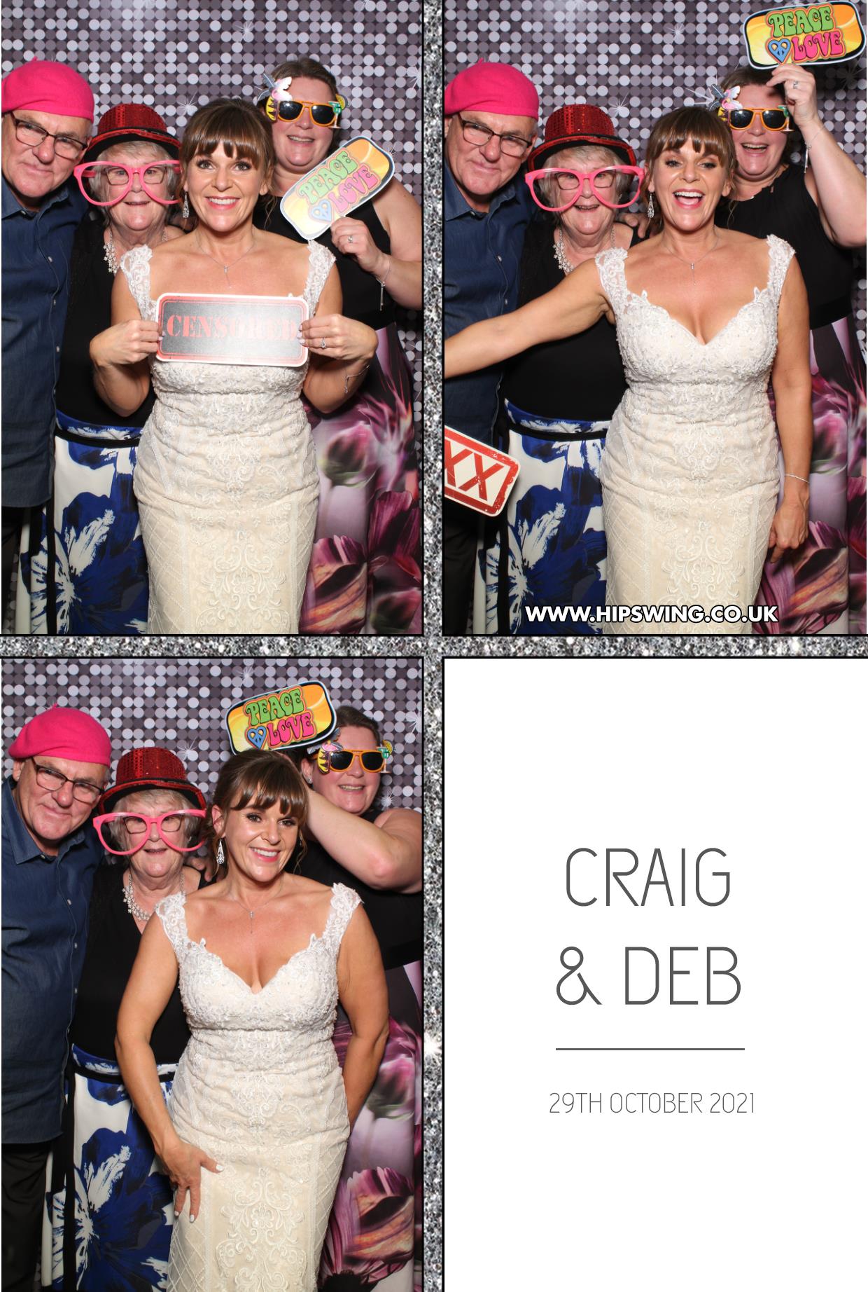 Deborah and Craig | View more photos from the event at gallery.boothtube.co.uk/u/BoothtubeLtd/Deborah-and-Craig