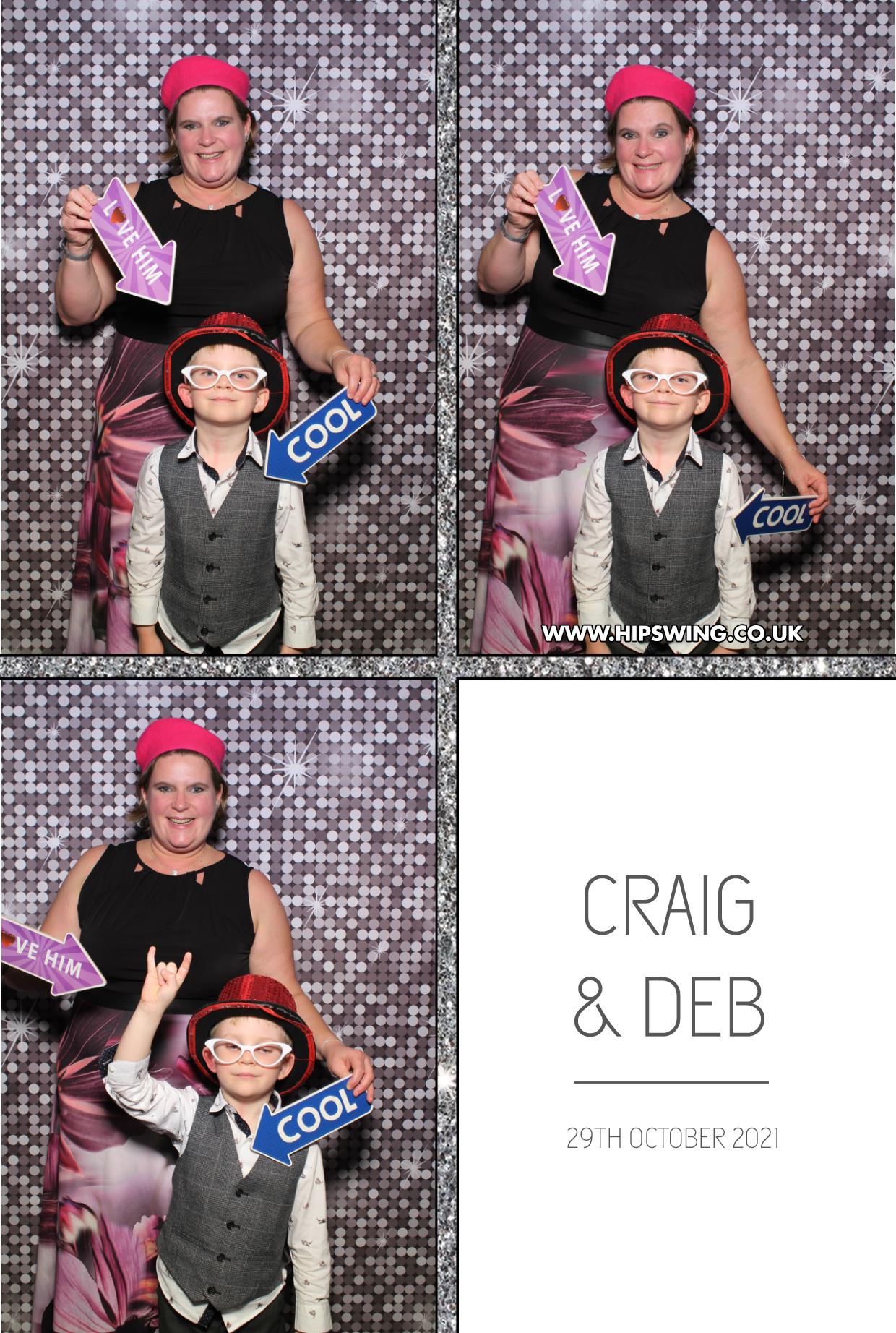 Deborah and Craig | View more photos from the event at gallery.boothtube.co.uk/u/BoothtubeLtd/Deborah-and-Craig