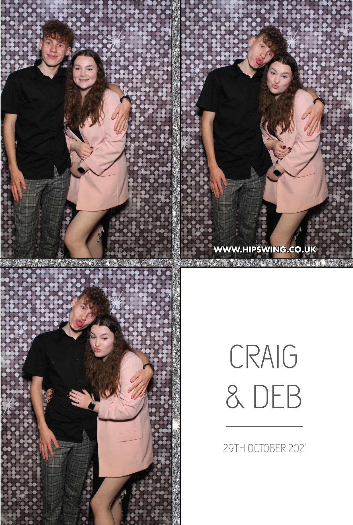 Deborah and Craig | View more photos from the event at gallery.boothtube.co.uk/u/BoothtubeLtd/Deborah-and-Craig