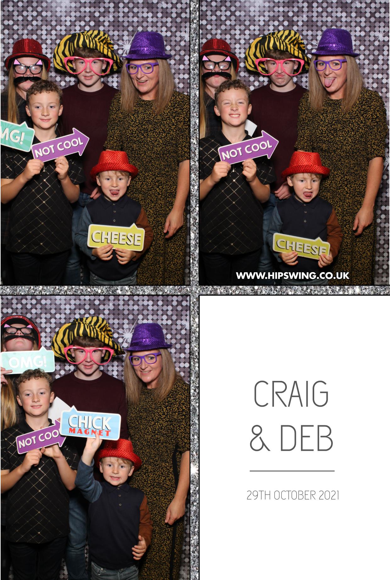 Deborah and Craig | View more photos from the event at gallery.boothtube.co.uk/u/BoothtubeLtd/Deborah-and-Craig