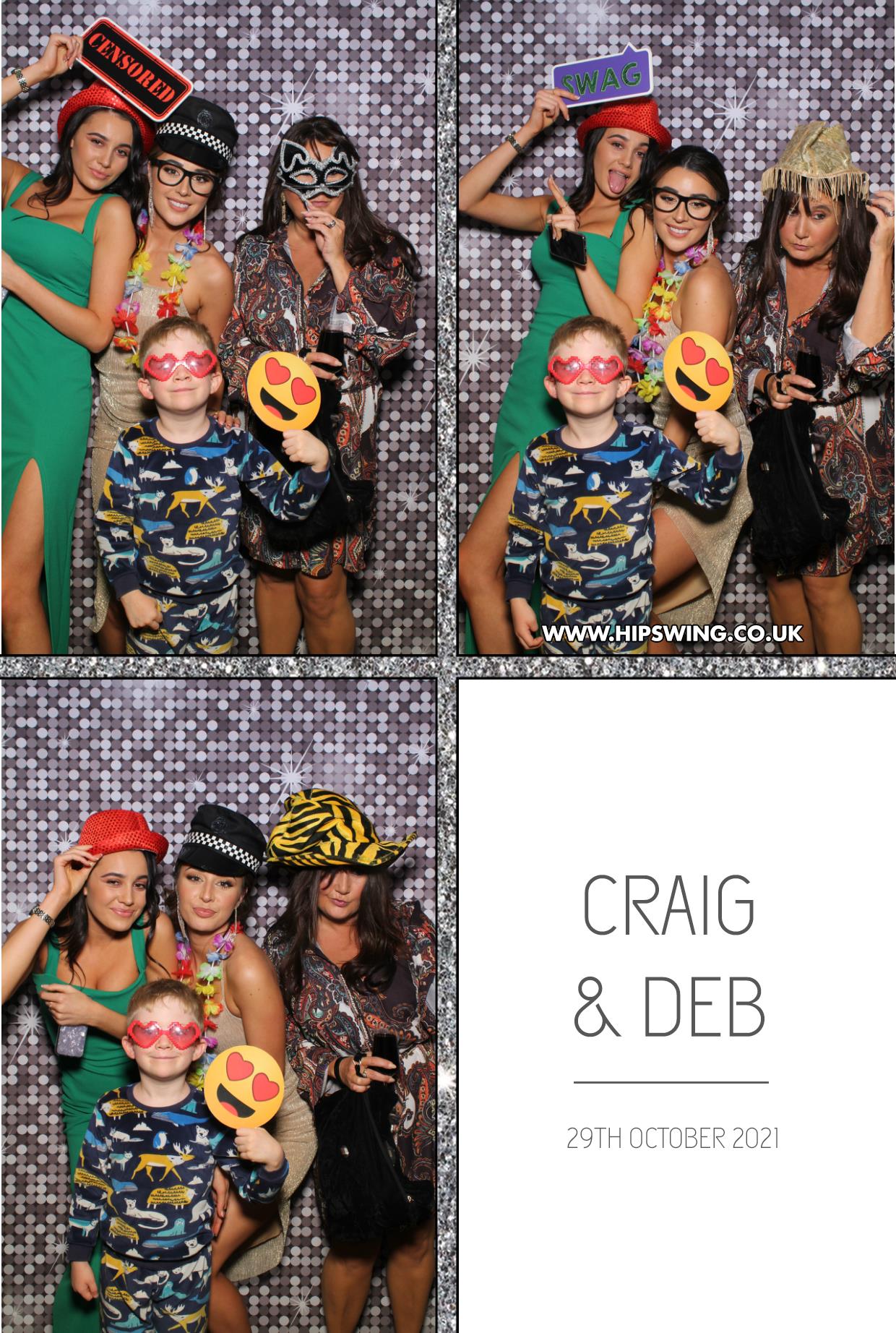 Deborah and Craig | View more photos from the event at gallery.boothtube.co.uk/u/BoothtubeLtd/Deborah-and-Craig