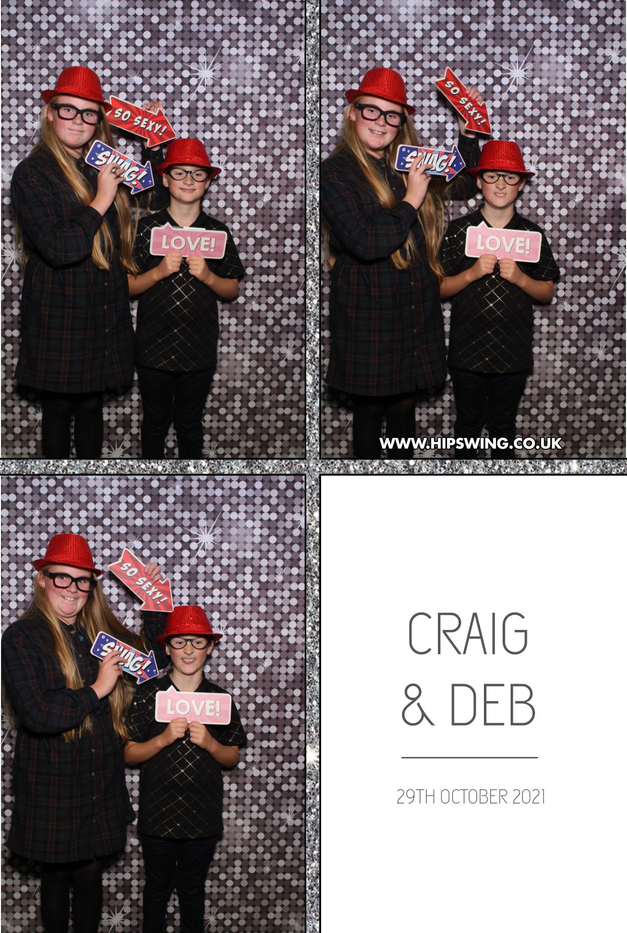 Deborah and Craig | View more photos from the event at gallery.boothtube.co.uk/u/BoothtubeLtd/Deborah-and-Craig