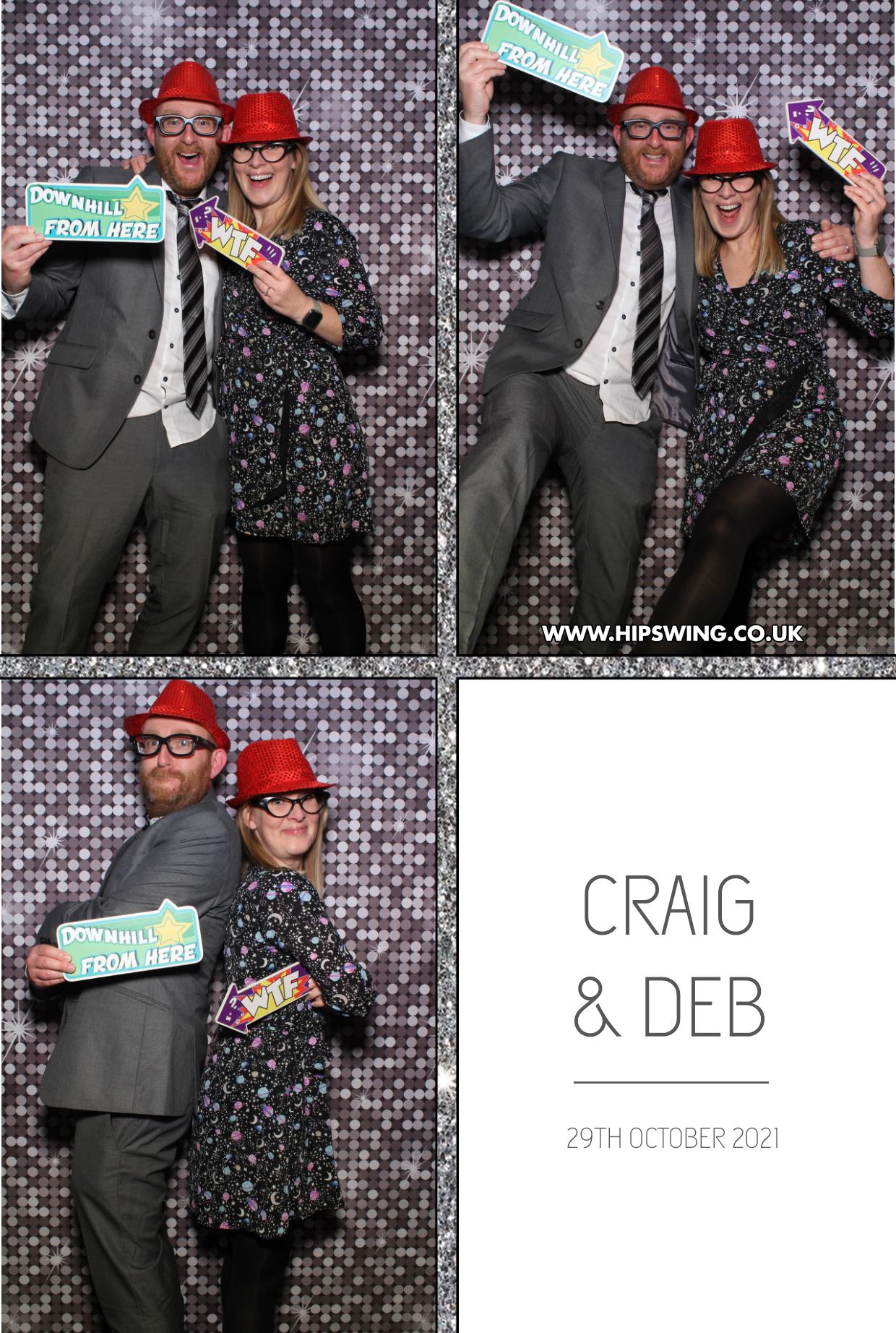 Deborah and Craig | View more photos from the event at gallery.boothtube.co.uk/u/BoothtubeLtd/Deborah-and-Craig