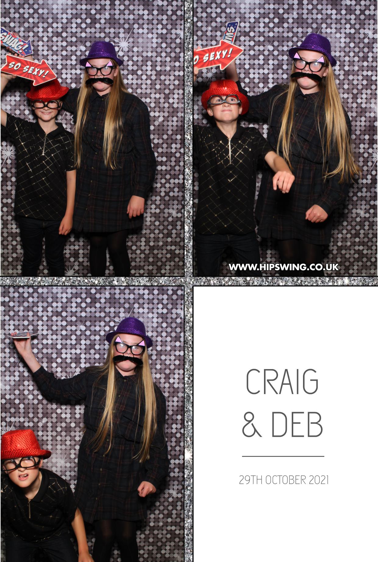 Deborah and Craig | View more photos from the event at gallery.boothtube.co.uk/u/BoothtubeLtd/Deborah-and-Craig
