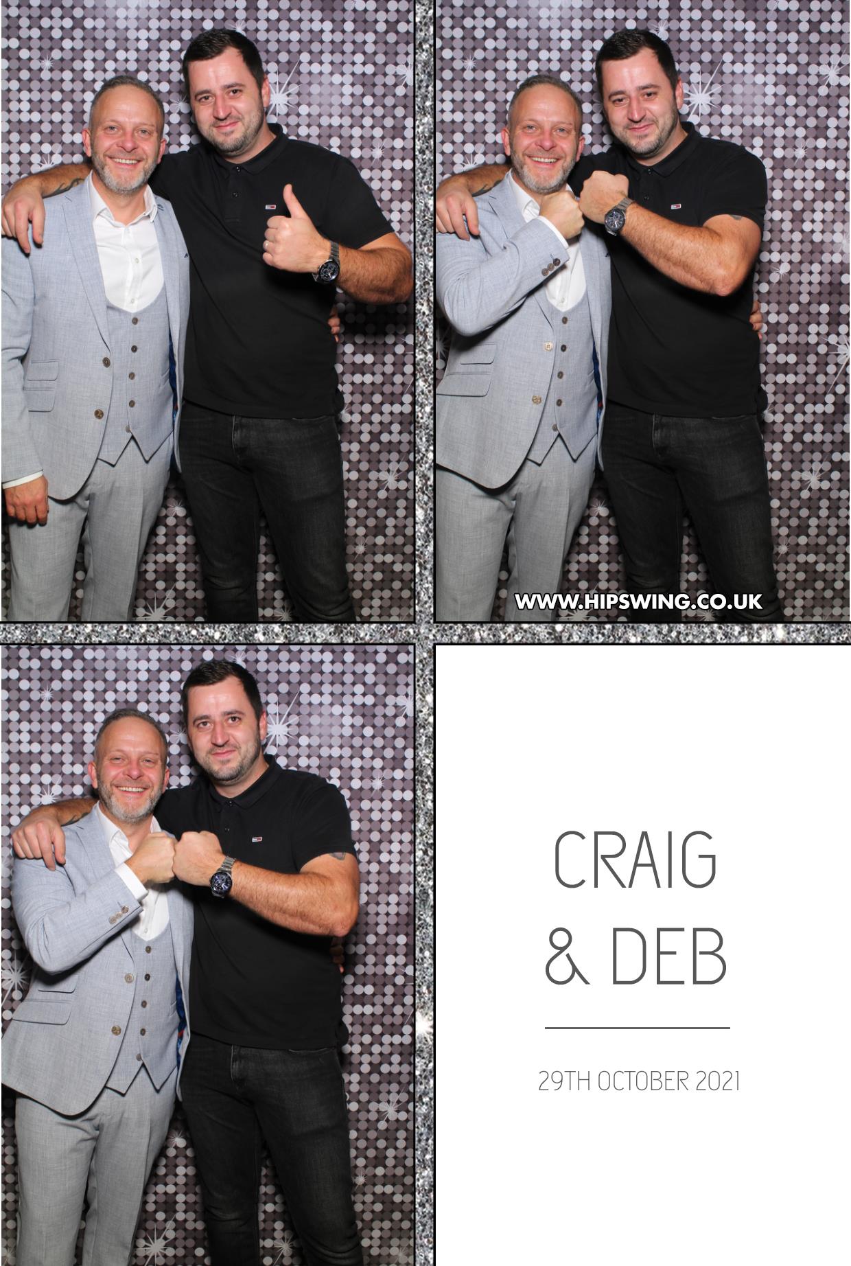 Deborah and Craig | View more photos from the event at gallery.boothtube.co.uk/u/BoothtubeLtd/Deborah-and-Craig