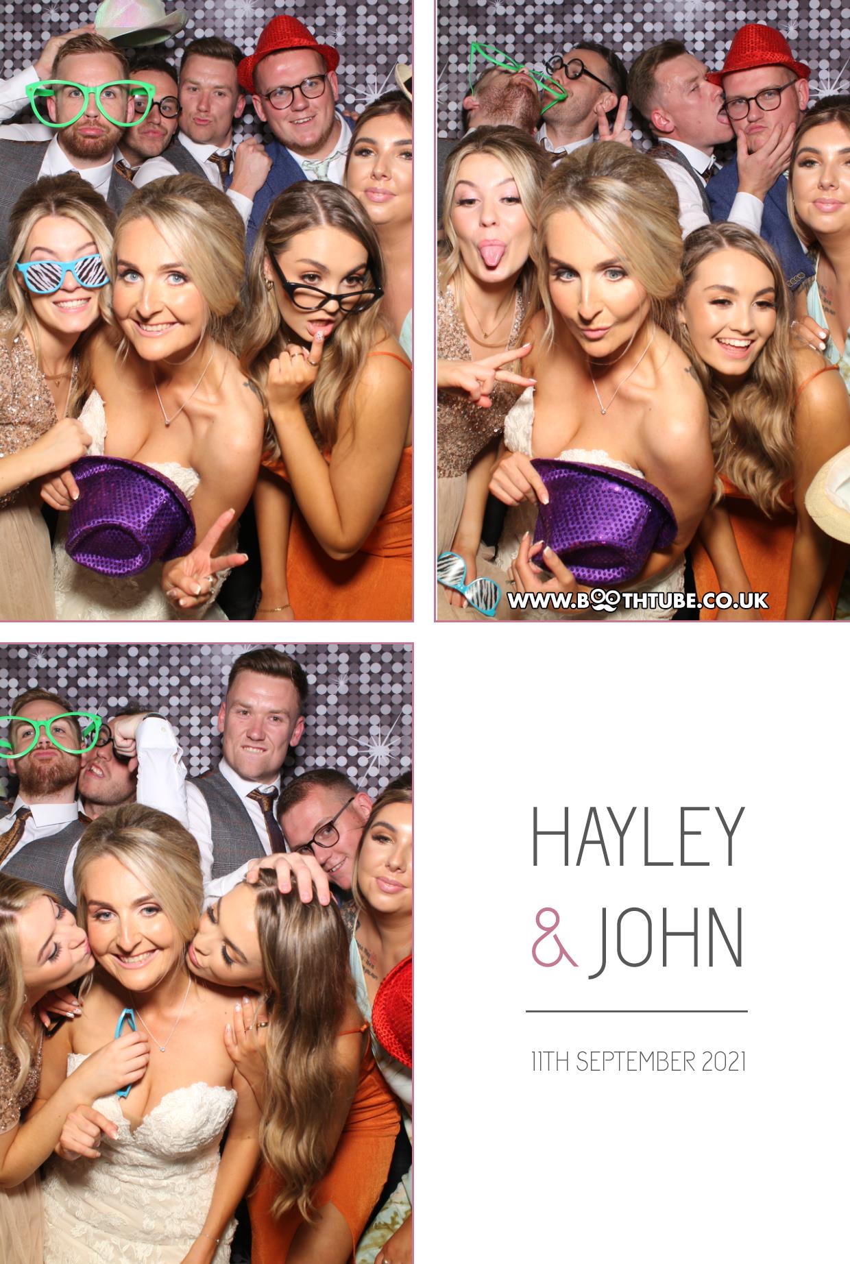 Hayley and John | View more photos from the event at gallery.boothtube.co.uk/u/BoothtubeLtd/Hayley-and-John