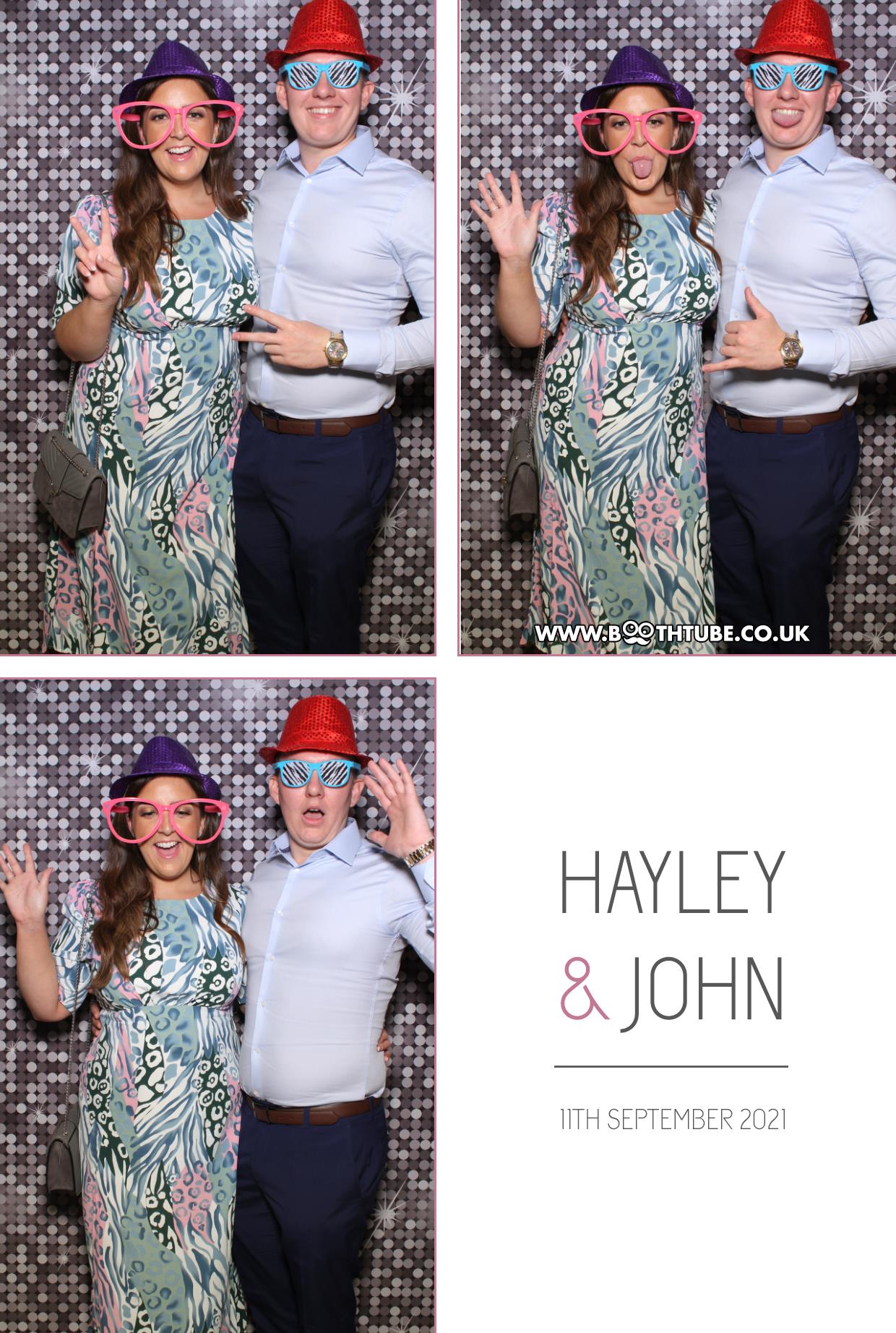 Hayley and John | View more photos from the event at gallery.boothtube.co.uk/u/BoothtubeLtd/Hayley-and-John