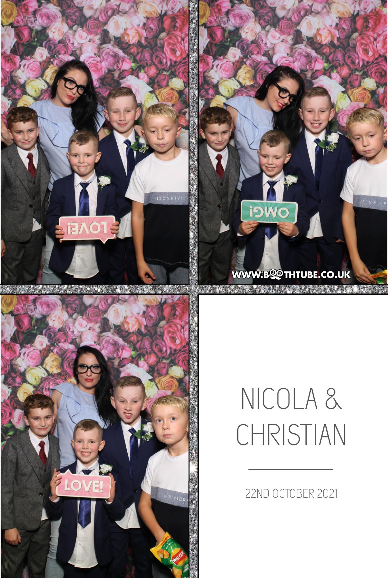 Nicola and Christian | View more photos from the event at gallery.boothtube.co.uk/u/BoothtubeLtd/Nicola-and-Christian