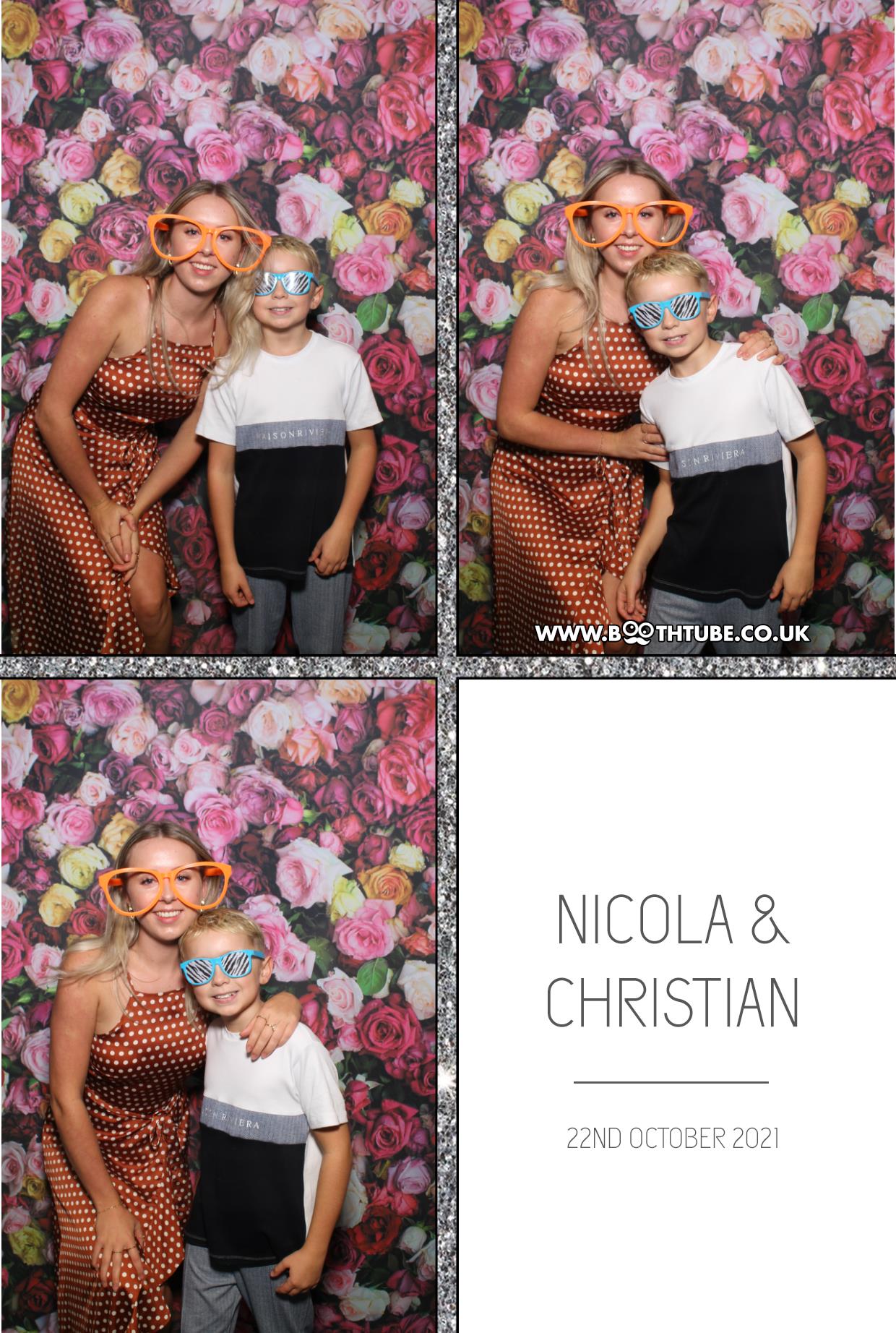 Nicola and Christian | View more photos from the event at gallery.boothtube.co.uk/u/BoothtubeLtd/Nicola-and-Christian