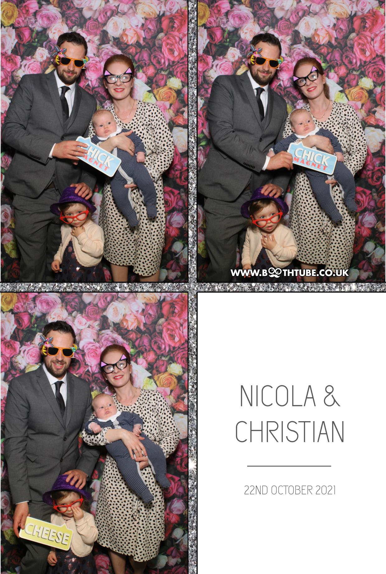 Nicola and Christian | View more photos from the event at gallery.boothtube.co.uk/u/BoothtubeLtd/Nicola-and-Christian