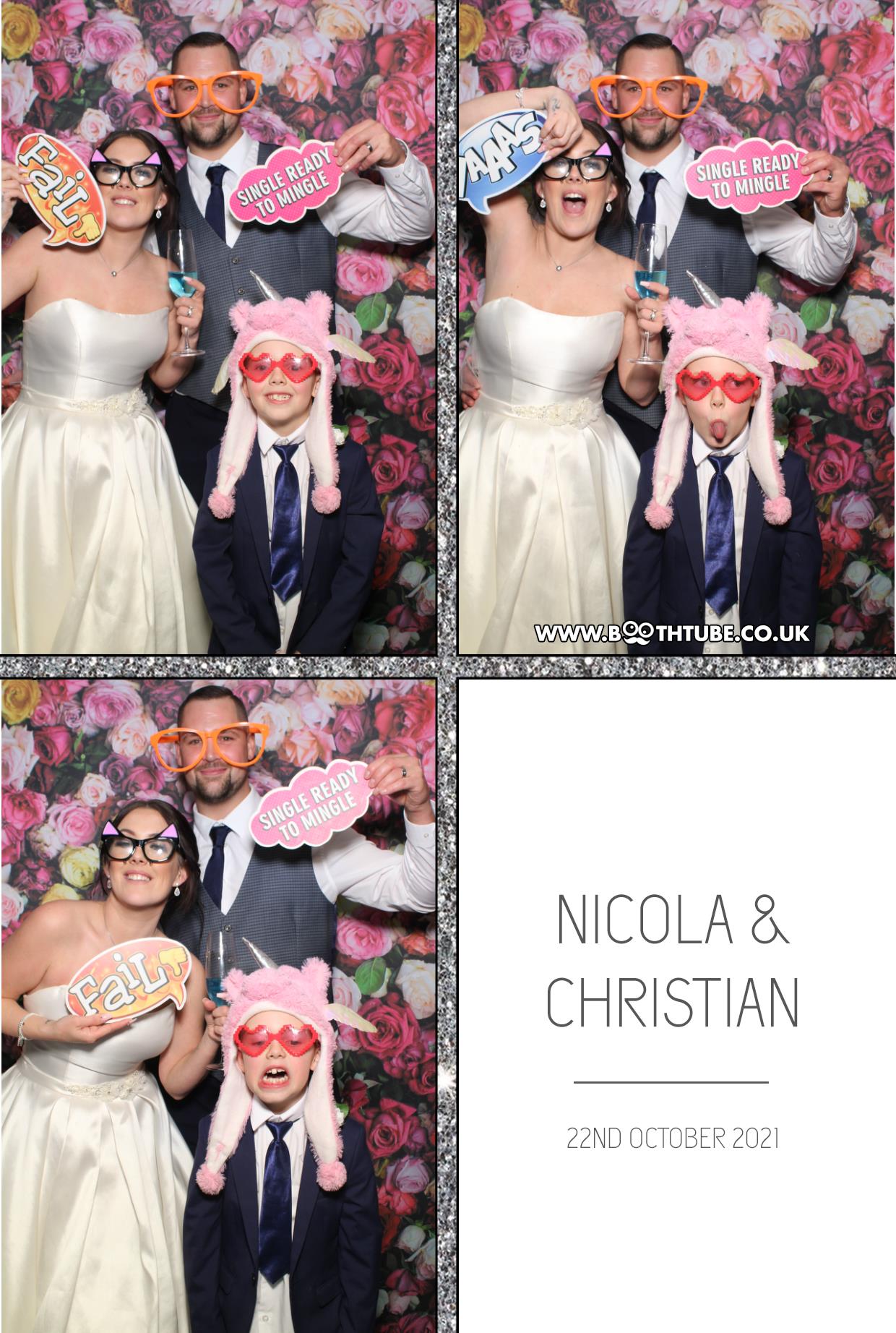 Nicola and Christian | View more photos from the event at gallery.boothtube.co.uk/u/BoothtubeLtd/Nicola-and-Christian