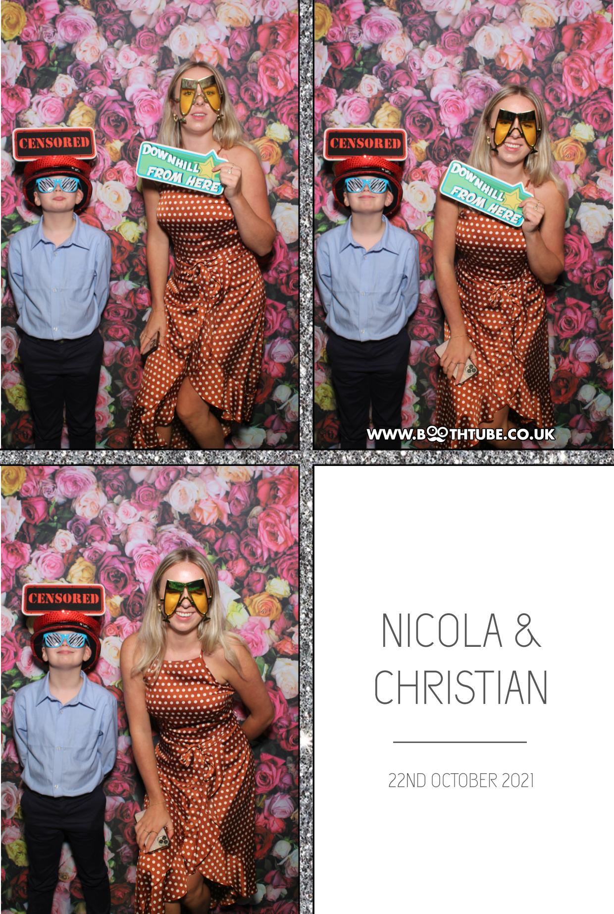 Nicola and Christian | View more photos from the event at gallery.boothtube.co.uk/u/BoothtubeLtd/Nicola-and-Christian