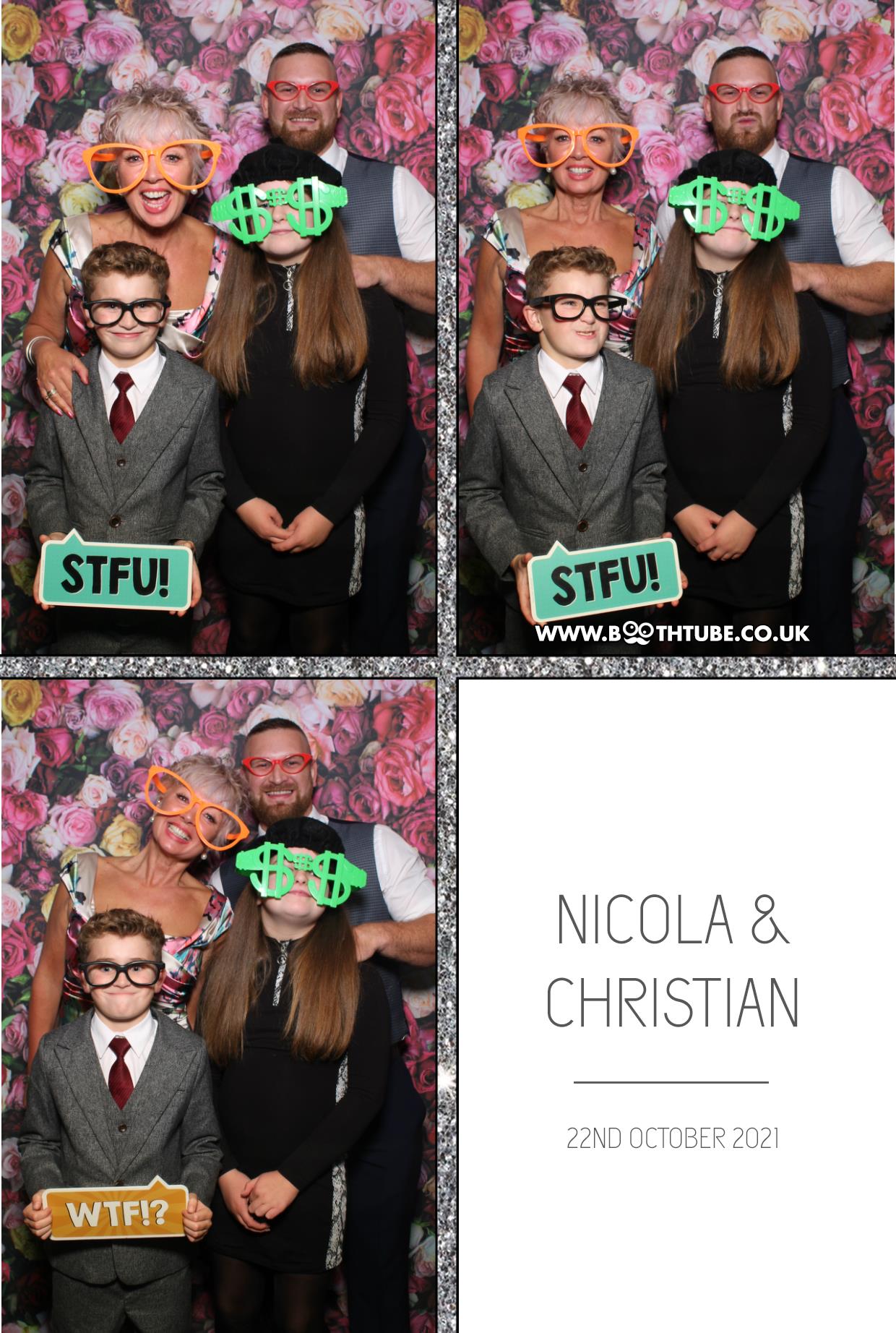 Nicola and Christian | View more photos from the event at gallery.boothtube.co.uk/u/BoothtubeLtd/Nicola-and-Christian