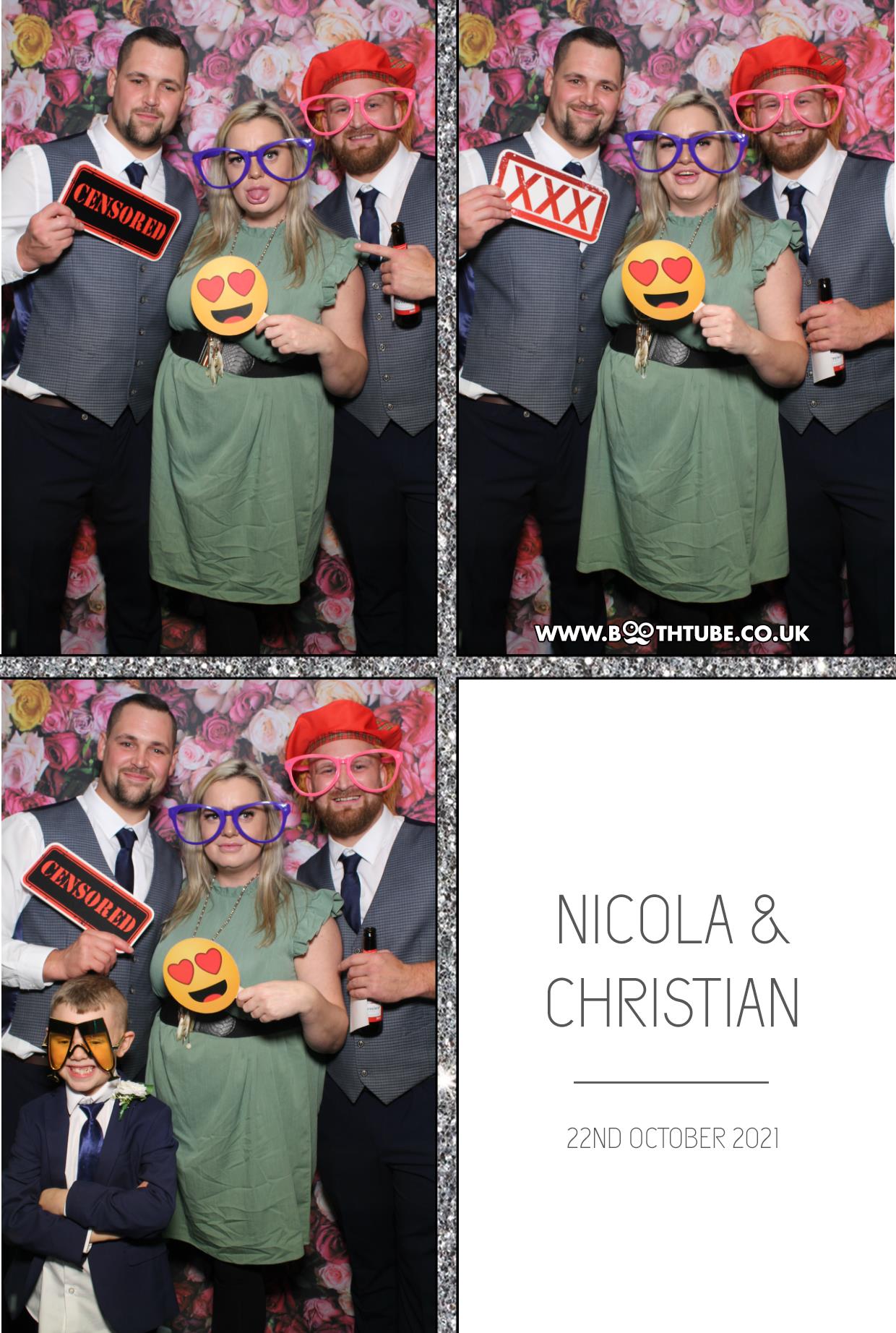 Nicola and Christian | View more photos from the event at gallery.boothtube.co.uk/u/BoothtubeLtd/Nicola-and-Christian