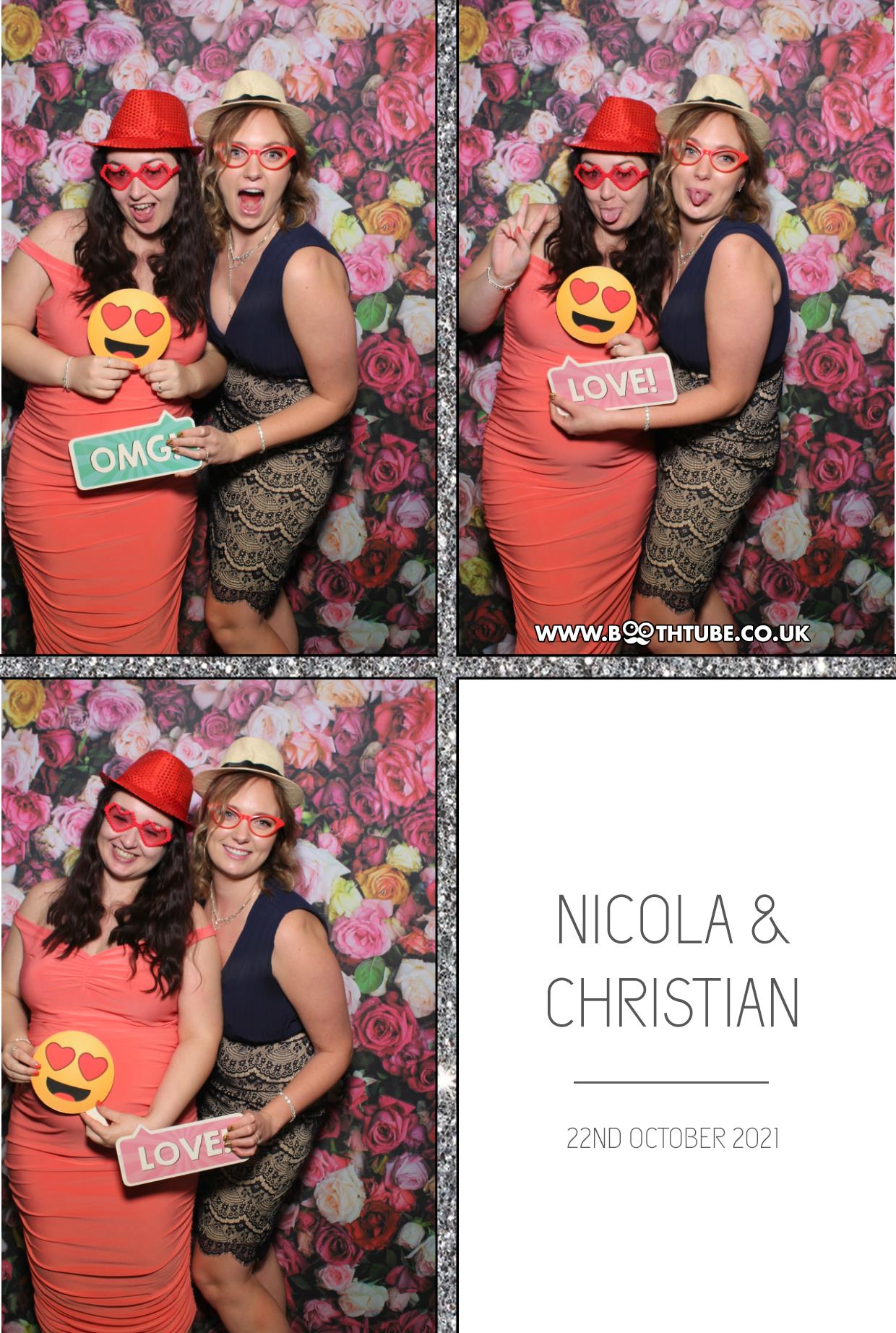 Nicola and Christian | View more photos from the event at gallery.boothtube.co.uk/u/BoothtubeLtd/Nicola-and-Christian