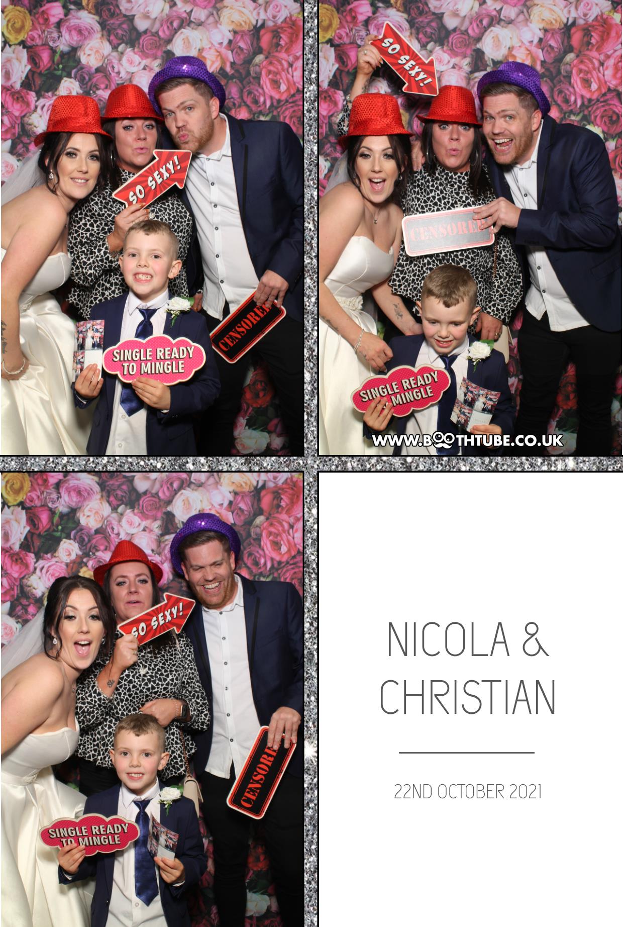 Nicola and Christian | View more photos from the event at gallery.boothtube.co.uk/u/BoothtubeLtd/Nicola-and-Christian